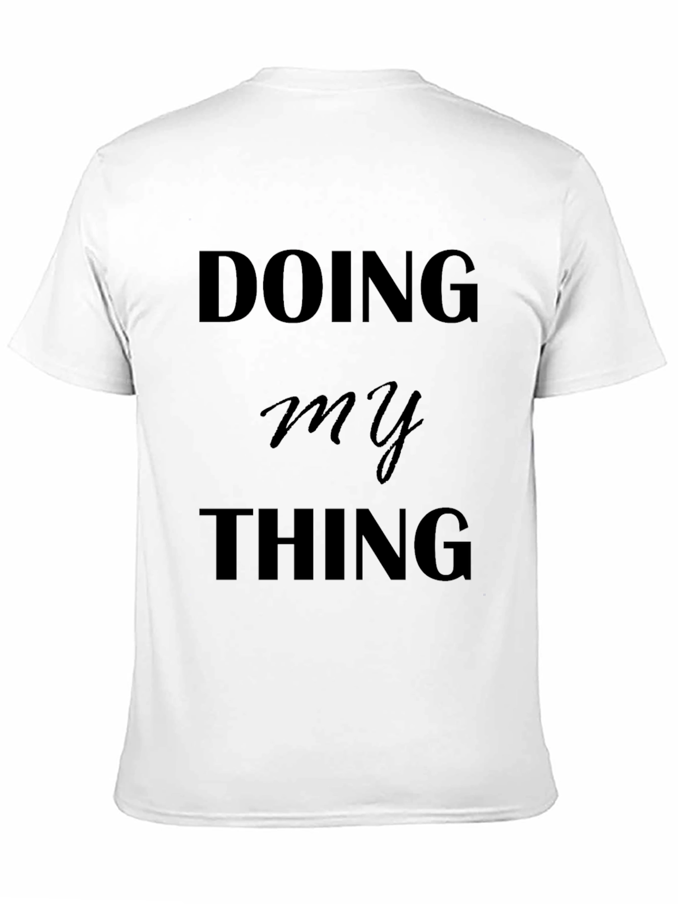 Doing My Thing Black Graphic Tee