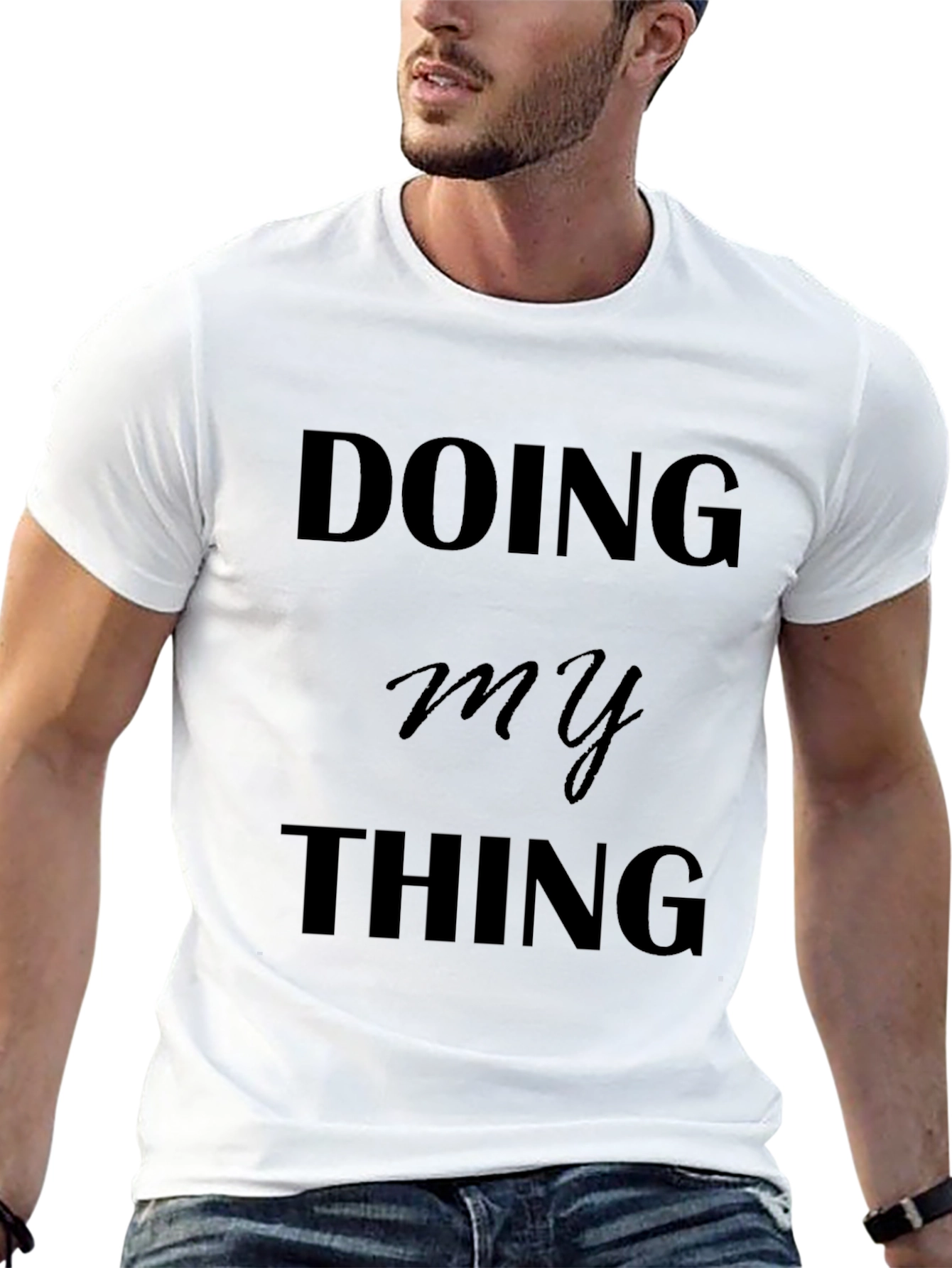 Doing My Thing Black Graphic Tee