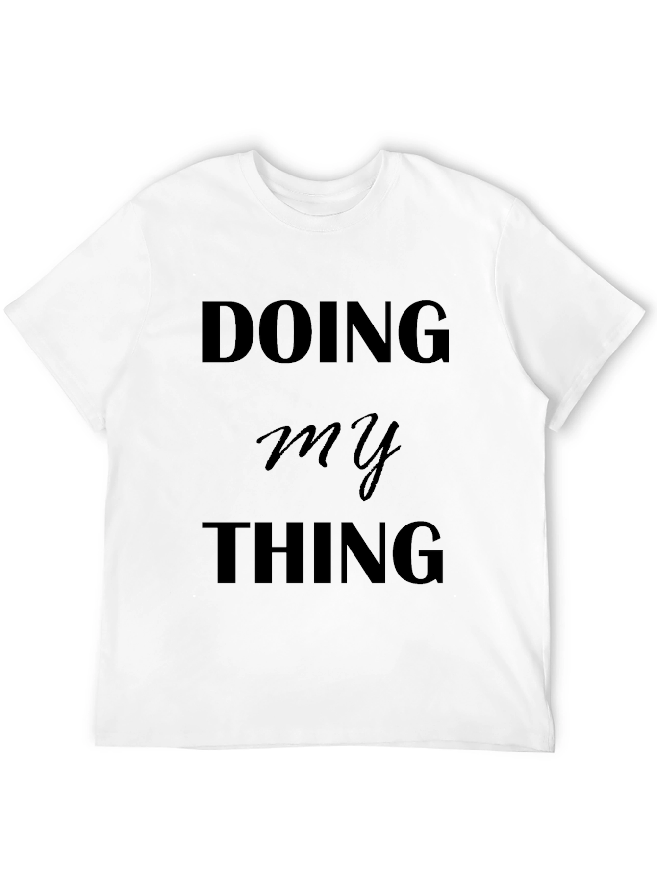 Doing My Thing Black Graphic Tee