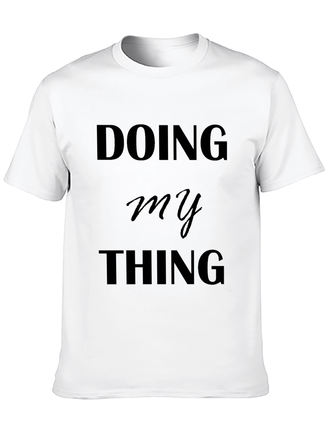 Doing My Thing Black Graphic Tee