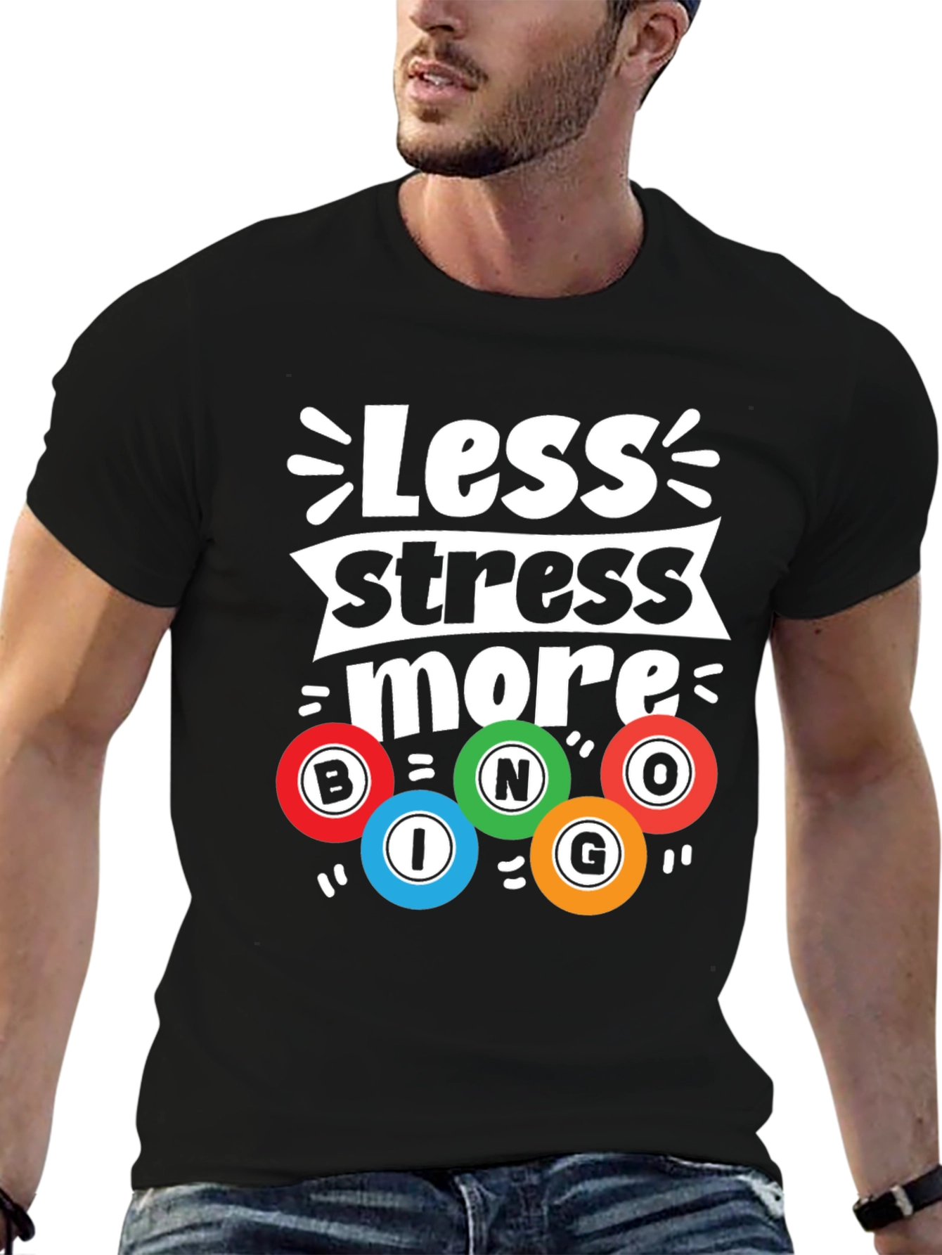 Less Stress More Bingo Graphic Tee