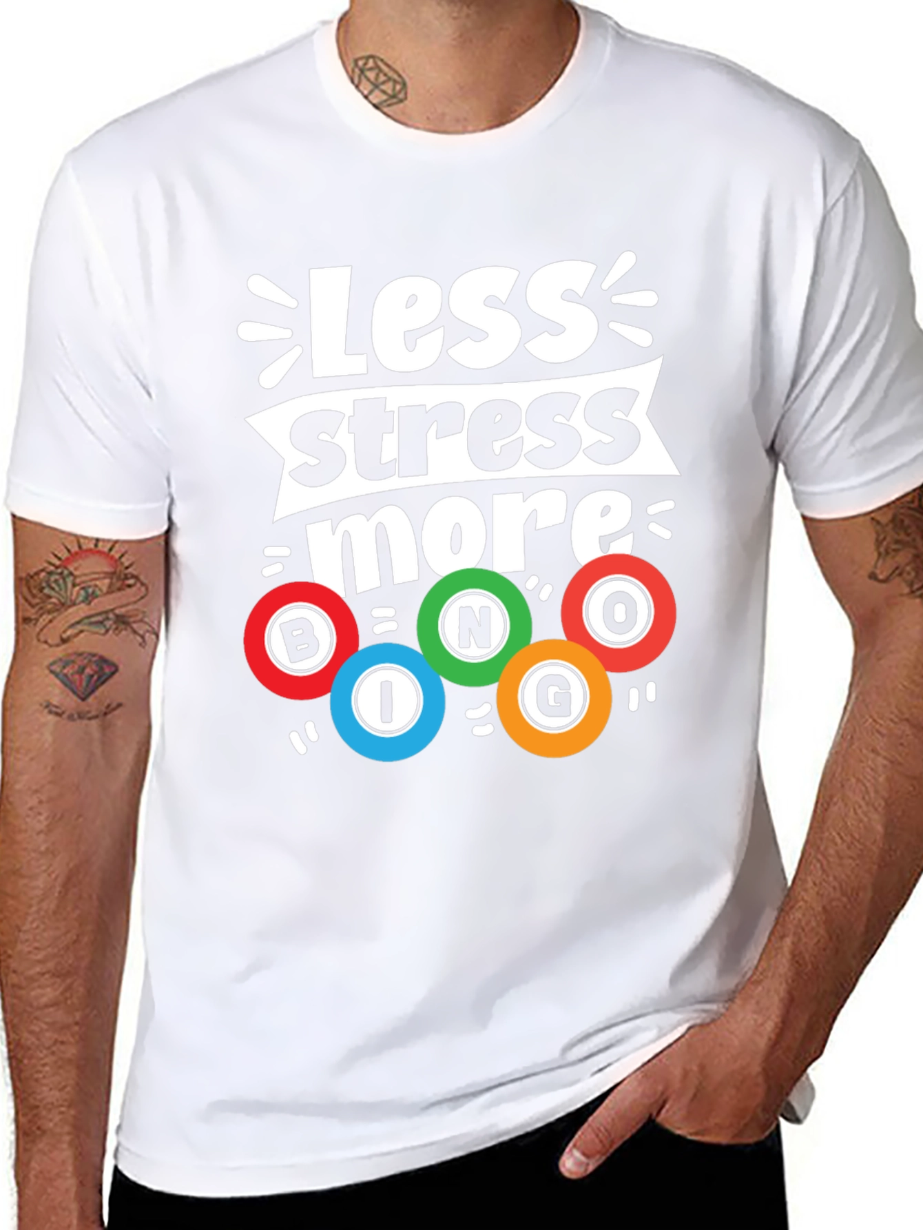 Less Stress More Bingo Graphic Tee