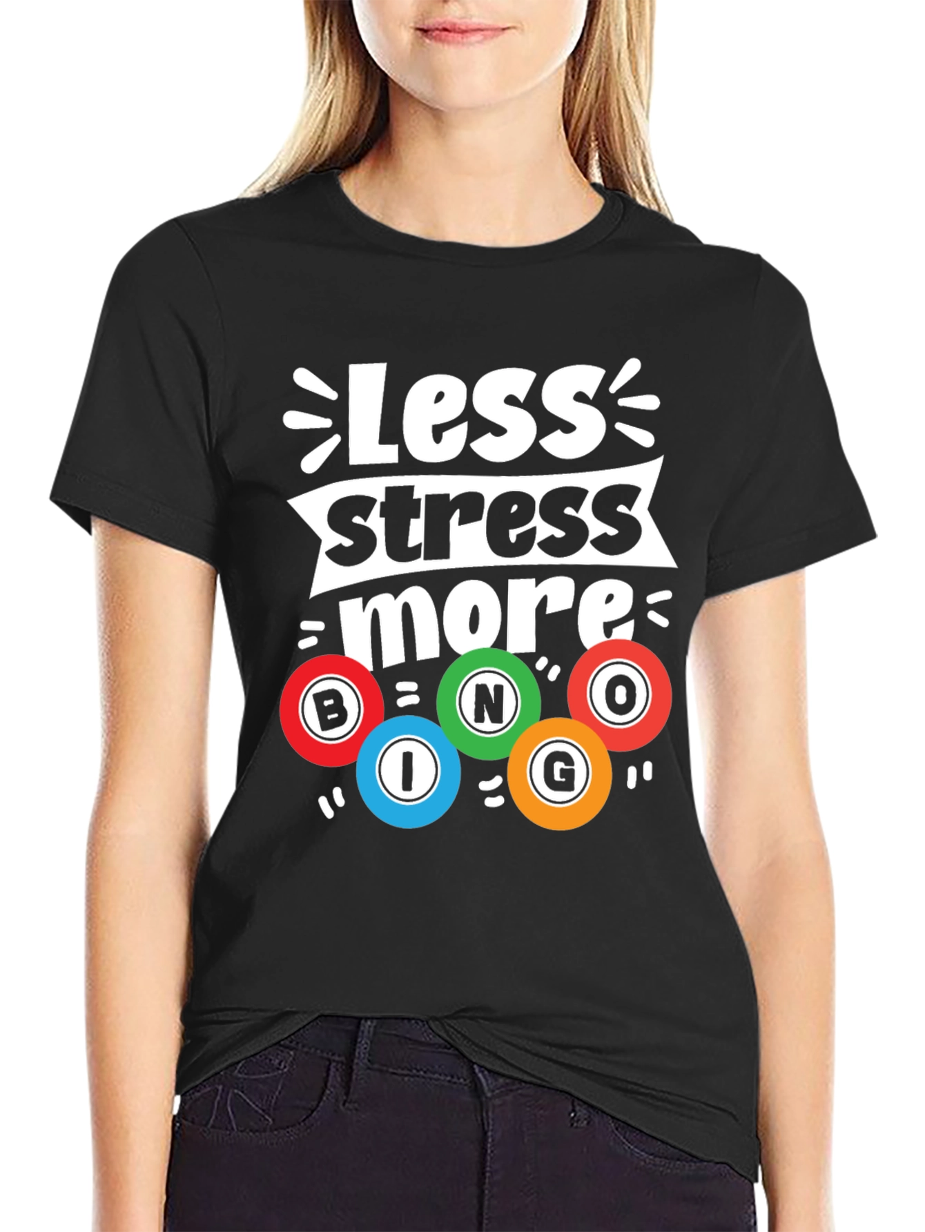 Less Stress More Bingo Graphic Tee