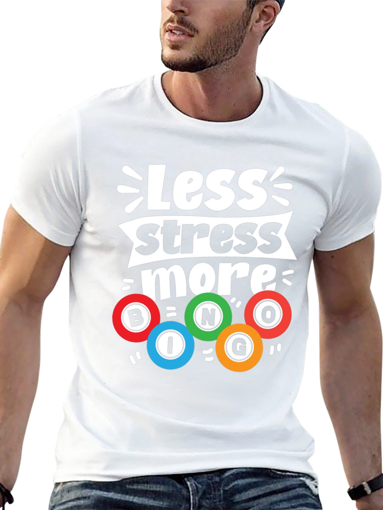 Less Stress More Bingo Graphic Tee