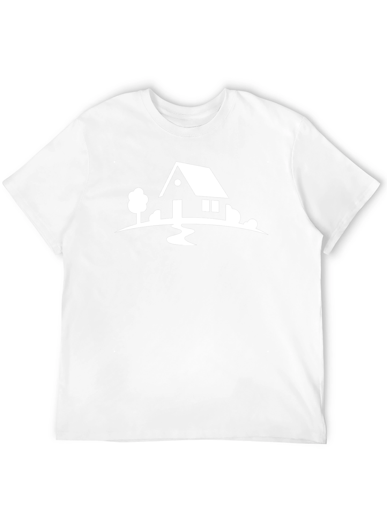 House Graphic Tee - Classic Black Cotton T-Shirt