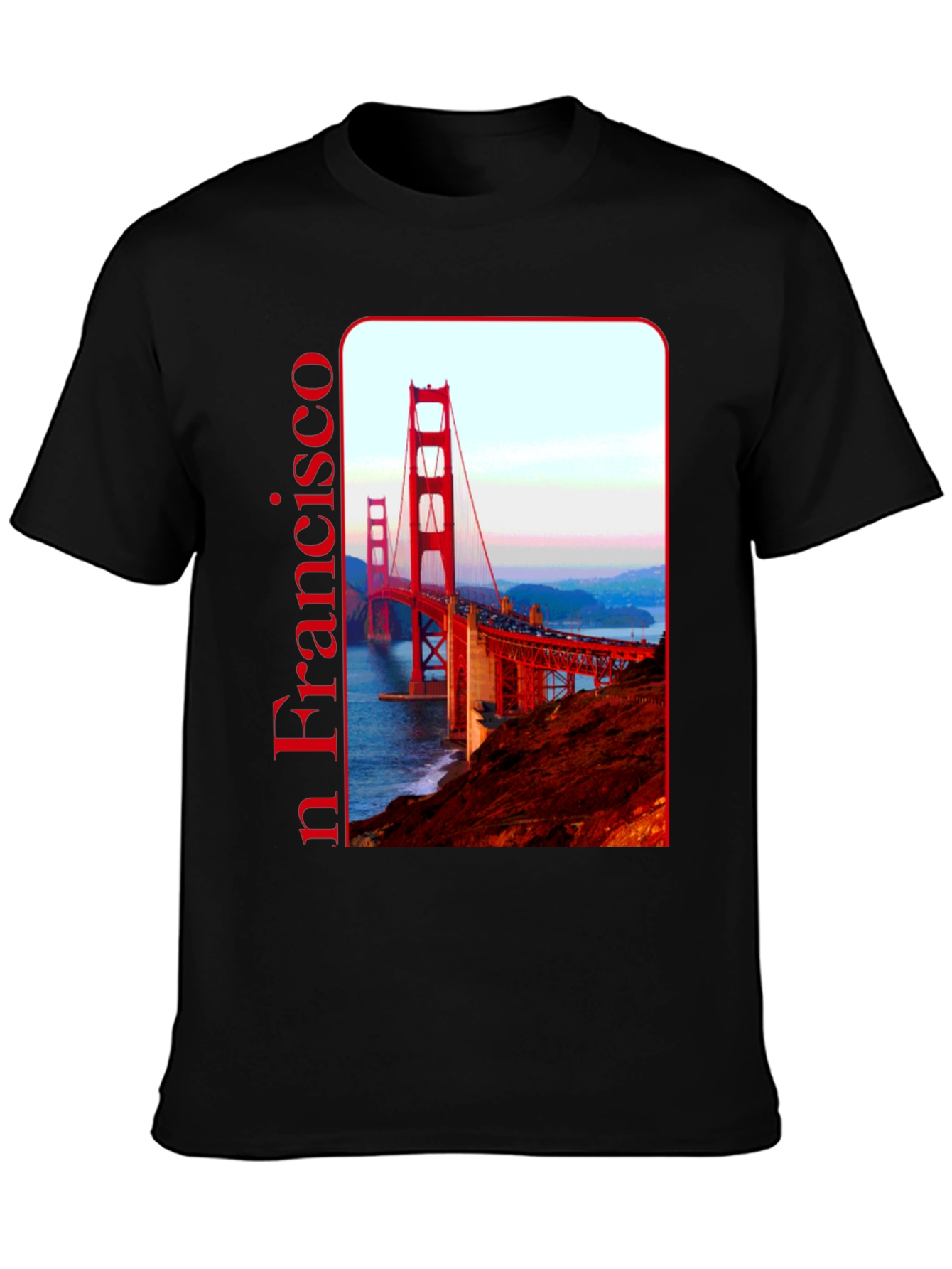 San Francisco Bridge Graphic Tee - Black