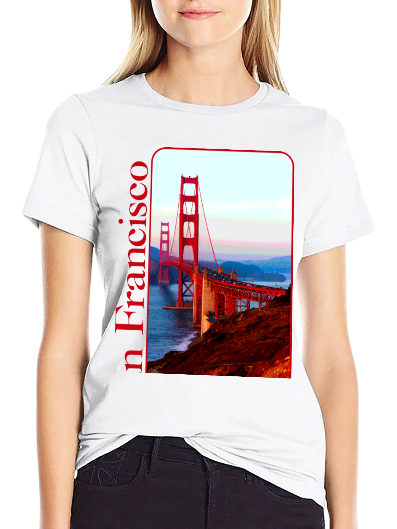 San Francisco Bridge Graphic Tee - Black