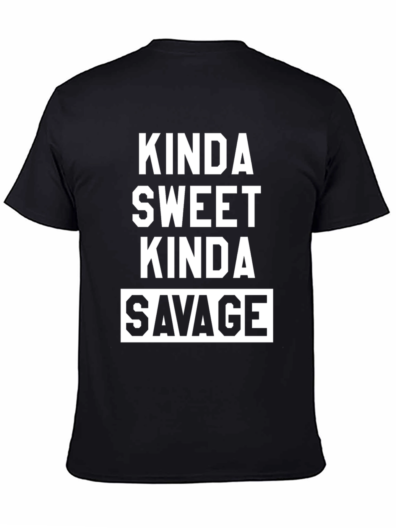 Kinda Sweet Kinda Savage Graphic Tee - Black
