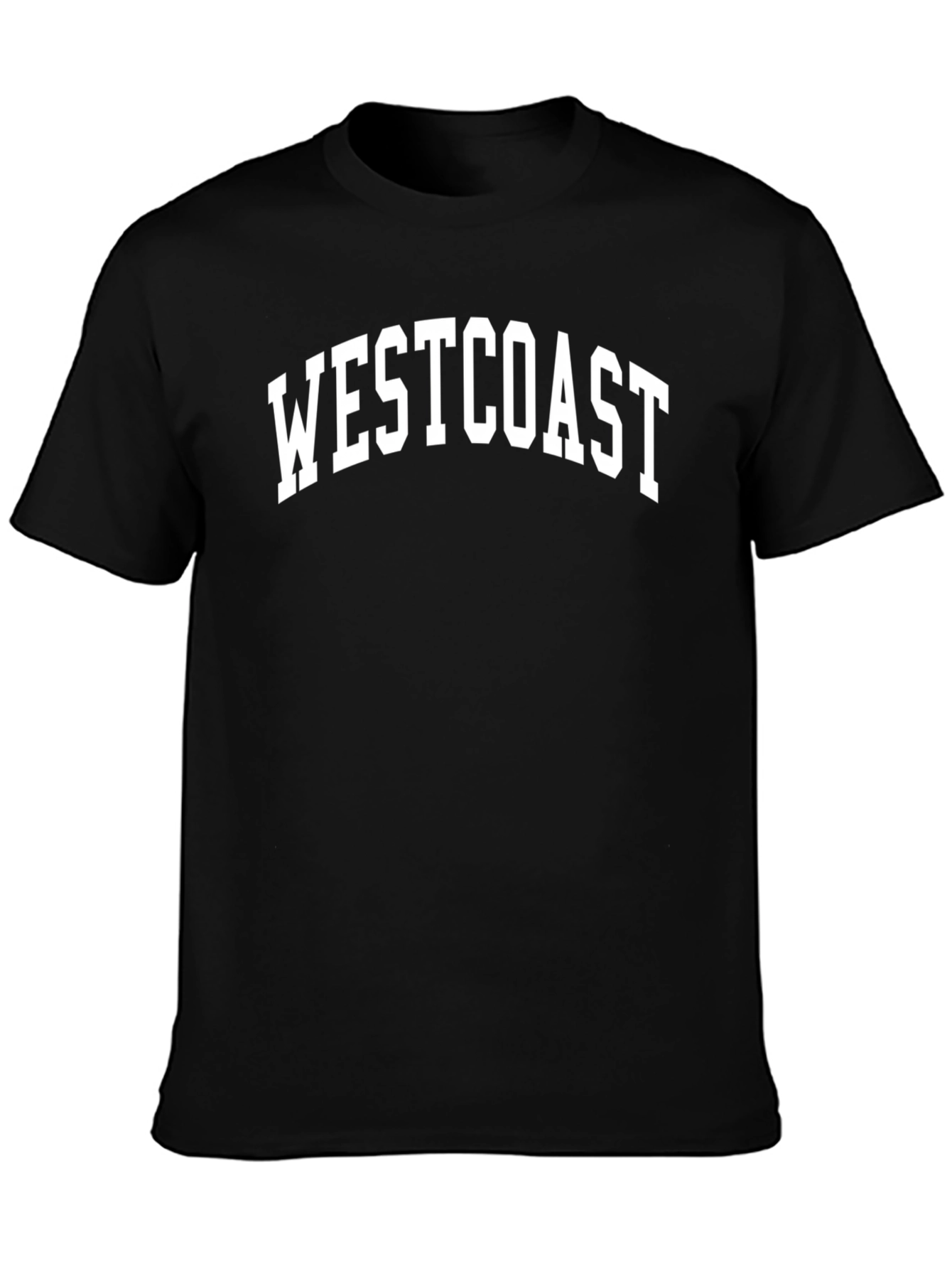Westcoast Graphic Tee - Black Cotton T-Shirt