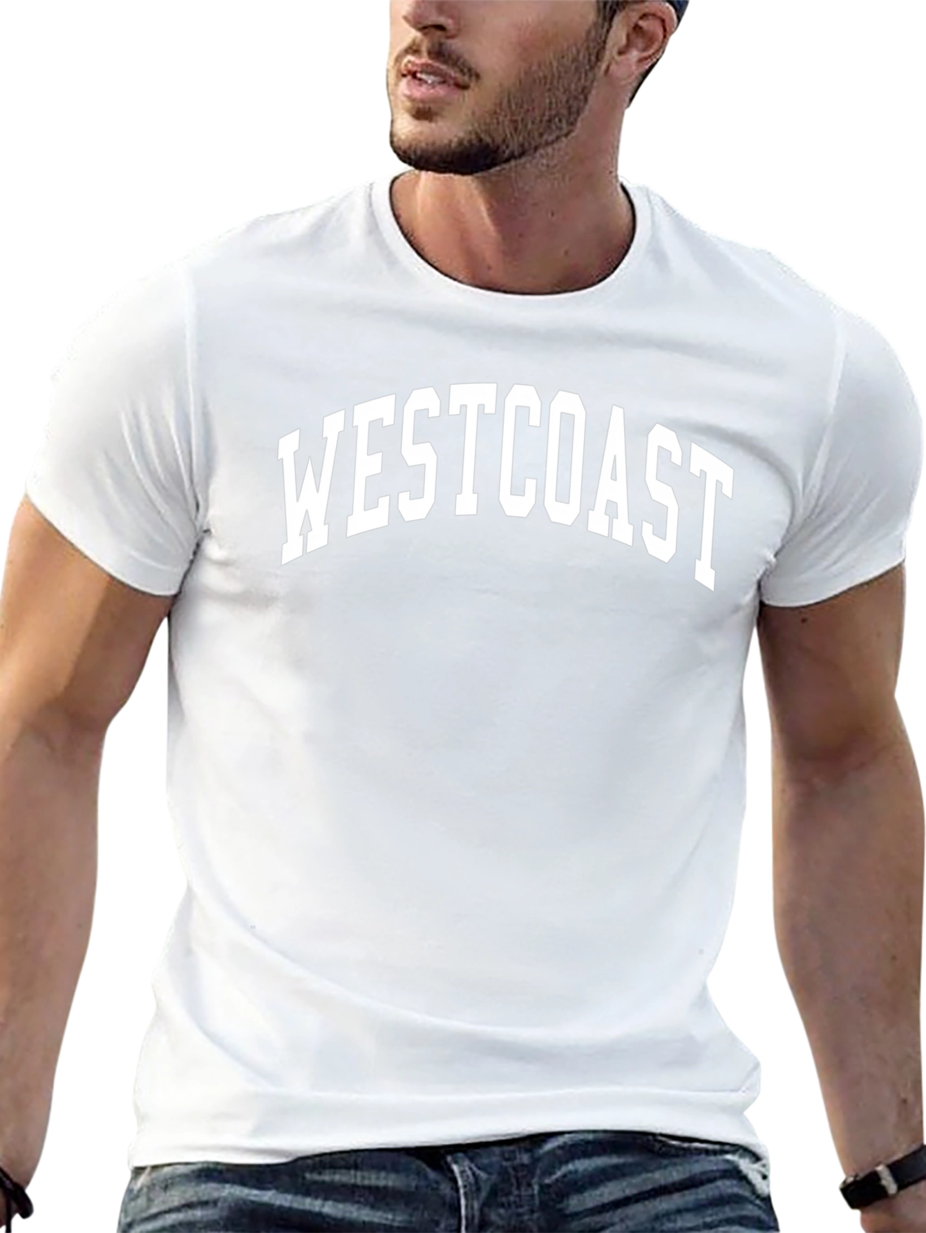 Westcoast Graphic Tee - Black Cotton T-Shirt