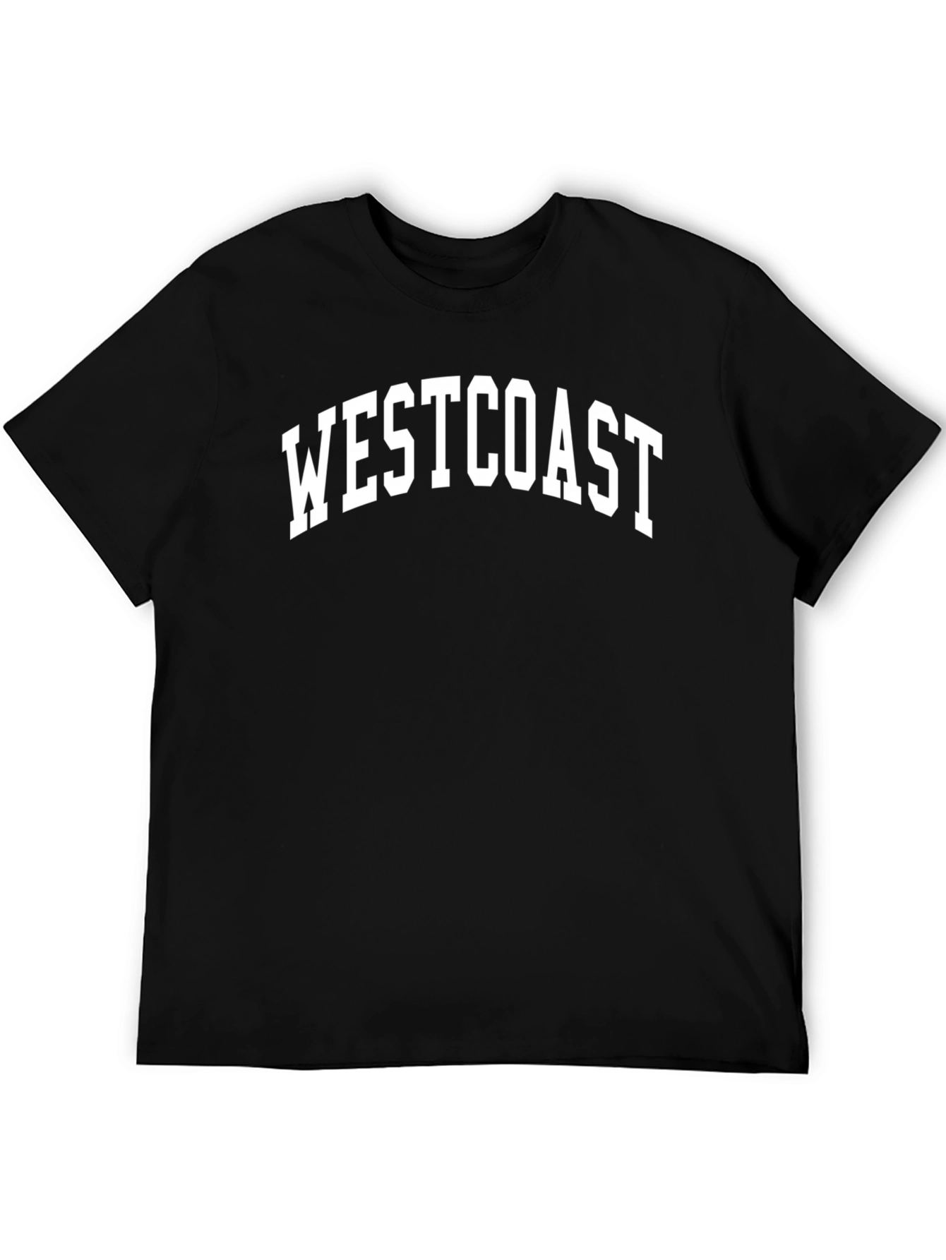 Westcoast Graphic Tee - Black Cotton T-Shirt
