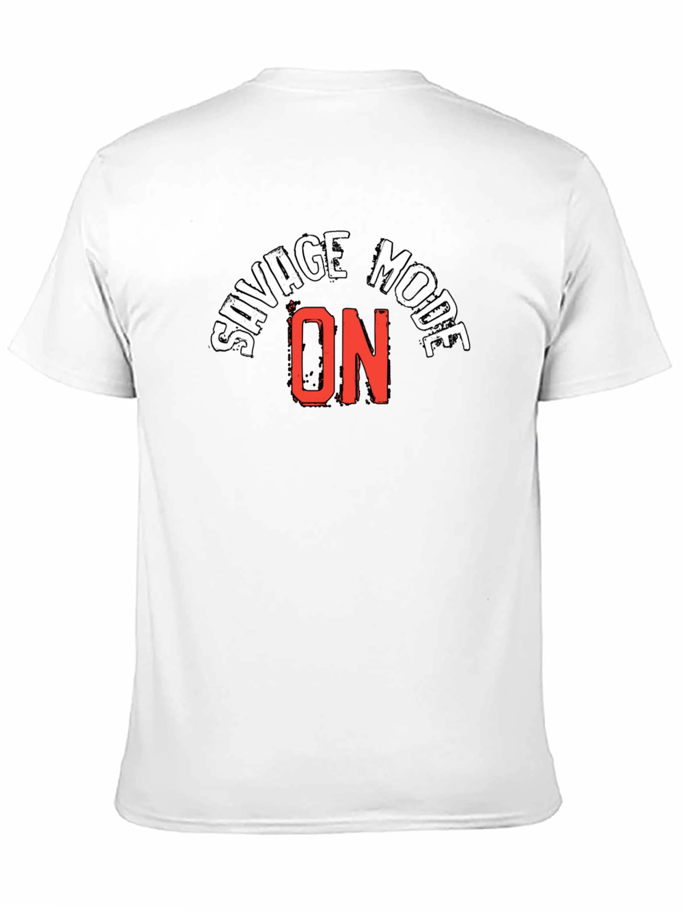 Savage Mode ON Graphic Tee - Black Cotton Blend