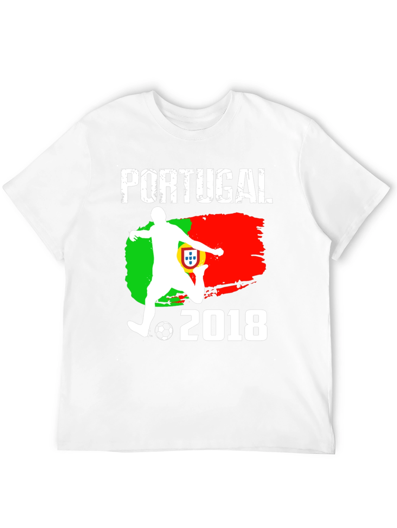 Portugal Soccer 2018 Black T-Shirt