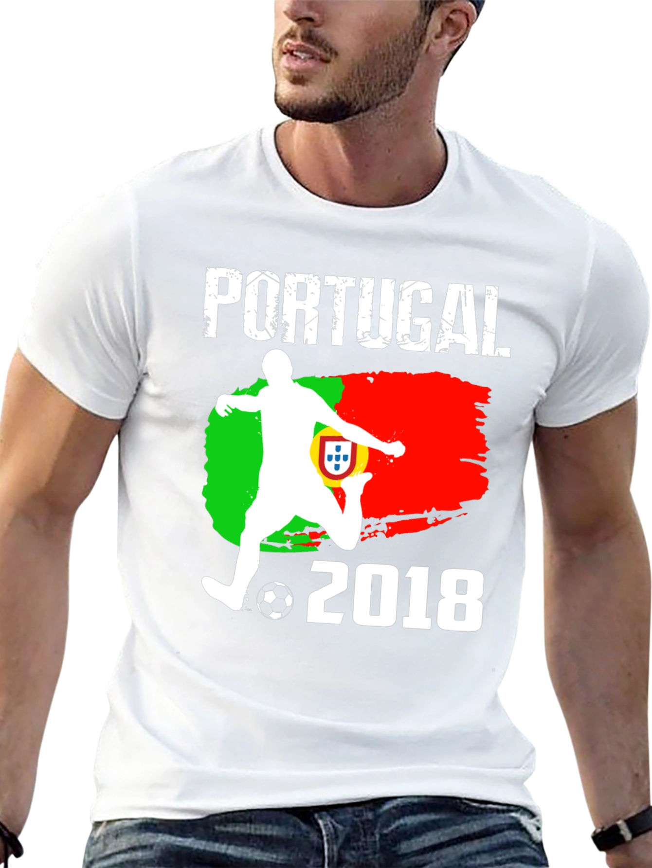 Portugal Soccer 2018 Black T-Shirt