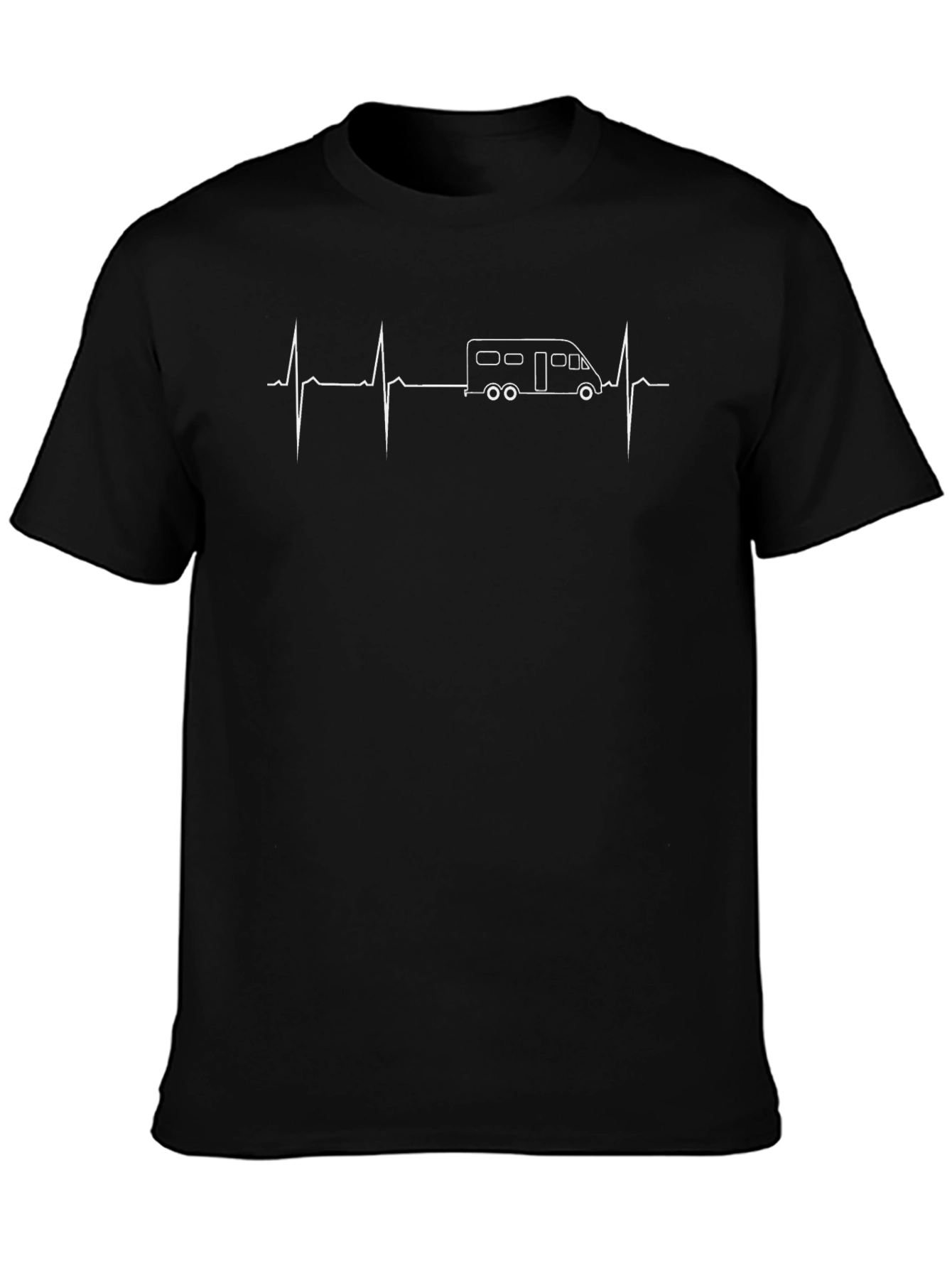RV Heartbeat T-Shirt: Camping Adventure Tee