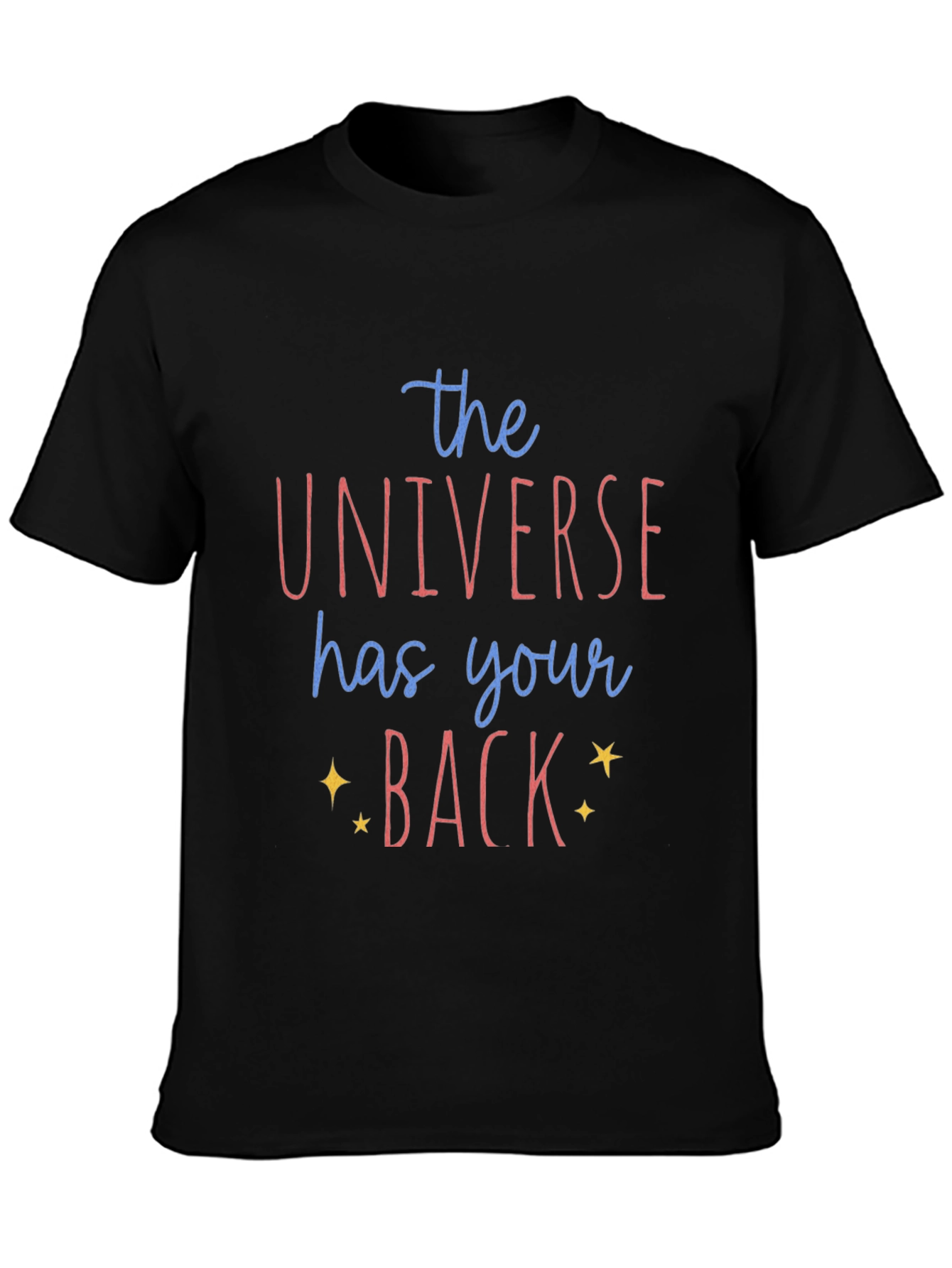 Universe Has Your Back Graphic Tee - Black Unisex