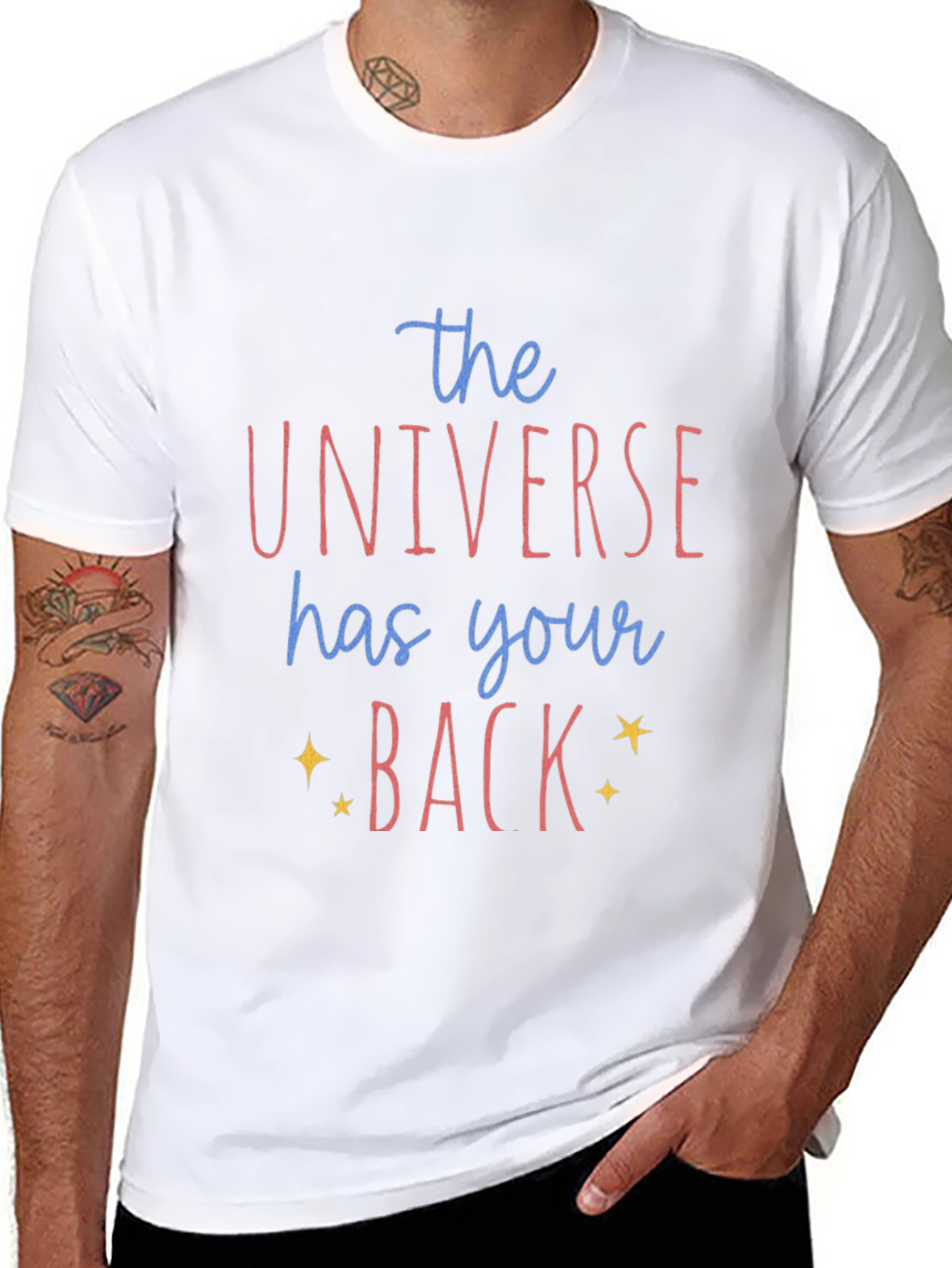 Universe Has Your Back Graphic Tee - Black Unisex