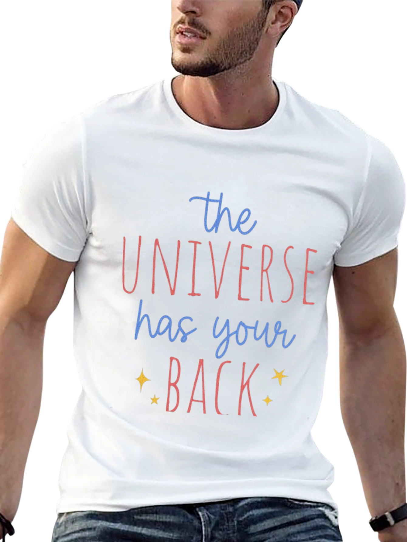Universe Has Your Back Graphic Tee - Black Unisex