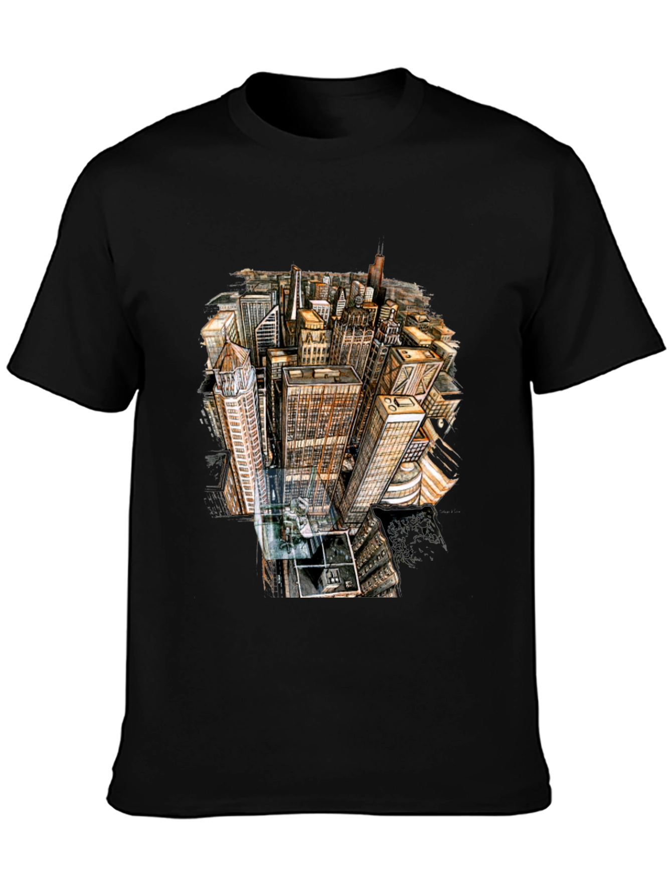 Urban Architect T-Shirt - Cityscape Graphic Tee