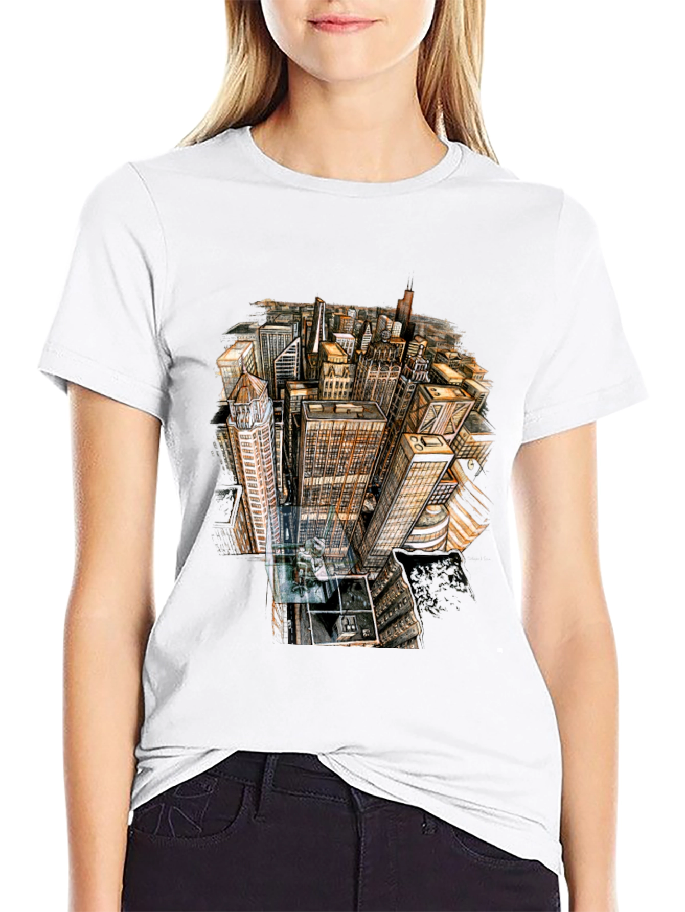 Urban Architect T-Shirt - Cityscape Graphic Tee