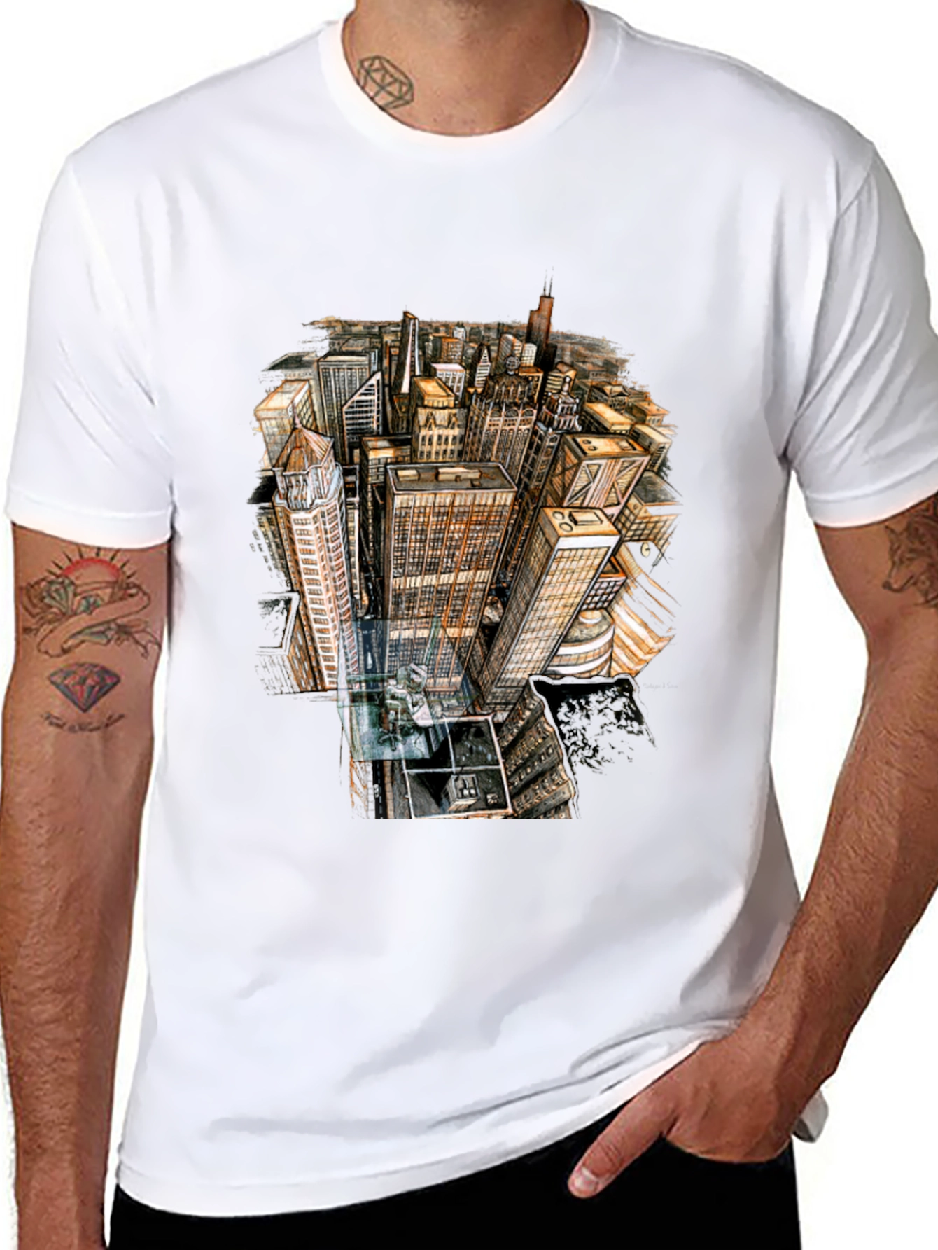 Urban Architect T-Shirt - Cityscape Graphic Tee