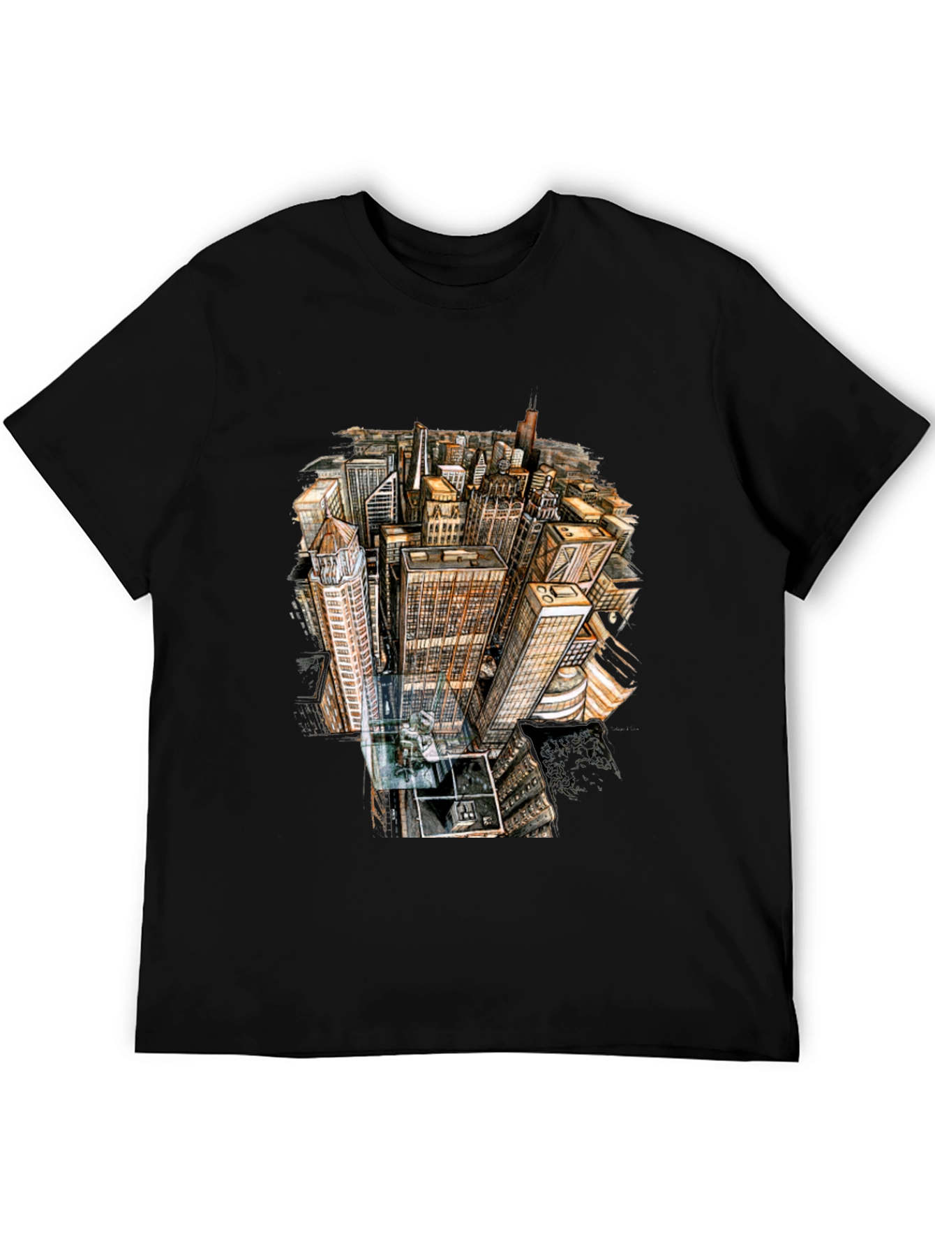 Urban Architect T-Shirt - Cityscape Graphic Tee