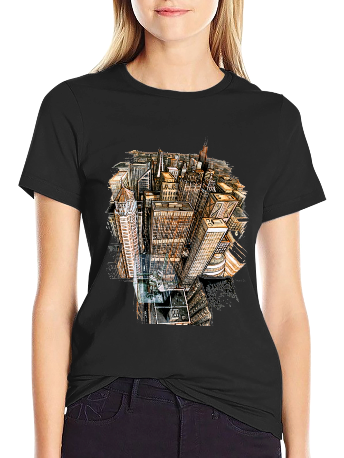 Urban Architect T-Shirt - Cityscape Graphic Tee