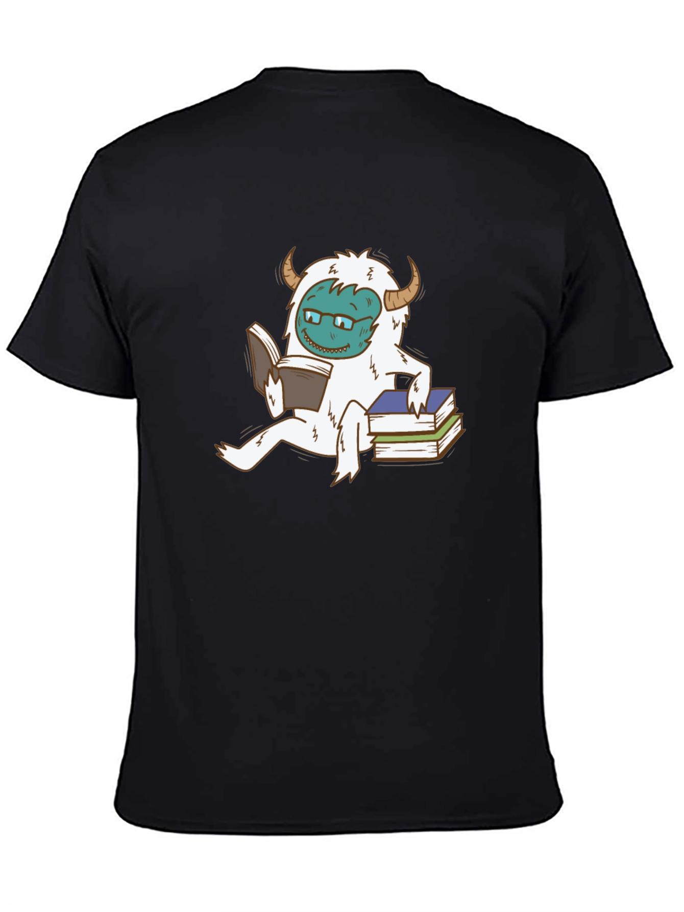 Funny Yeti Reading Book T-Shirt