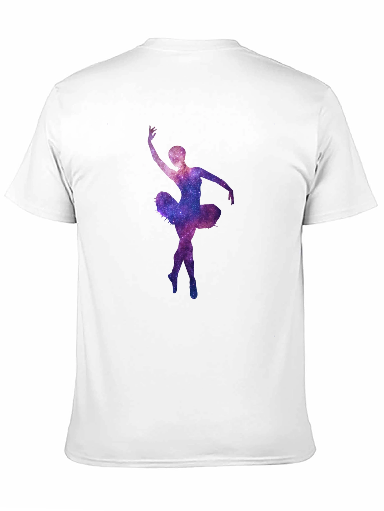Galaxy Ballerina Black T-Shirt