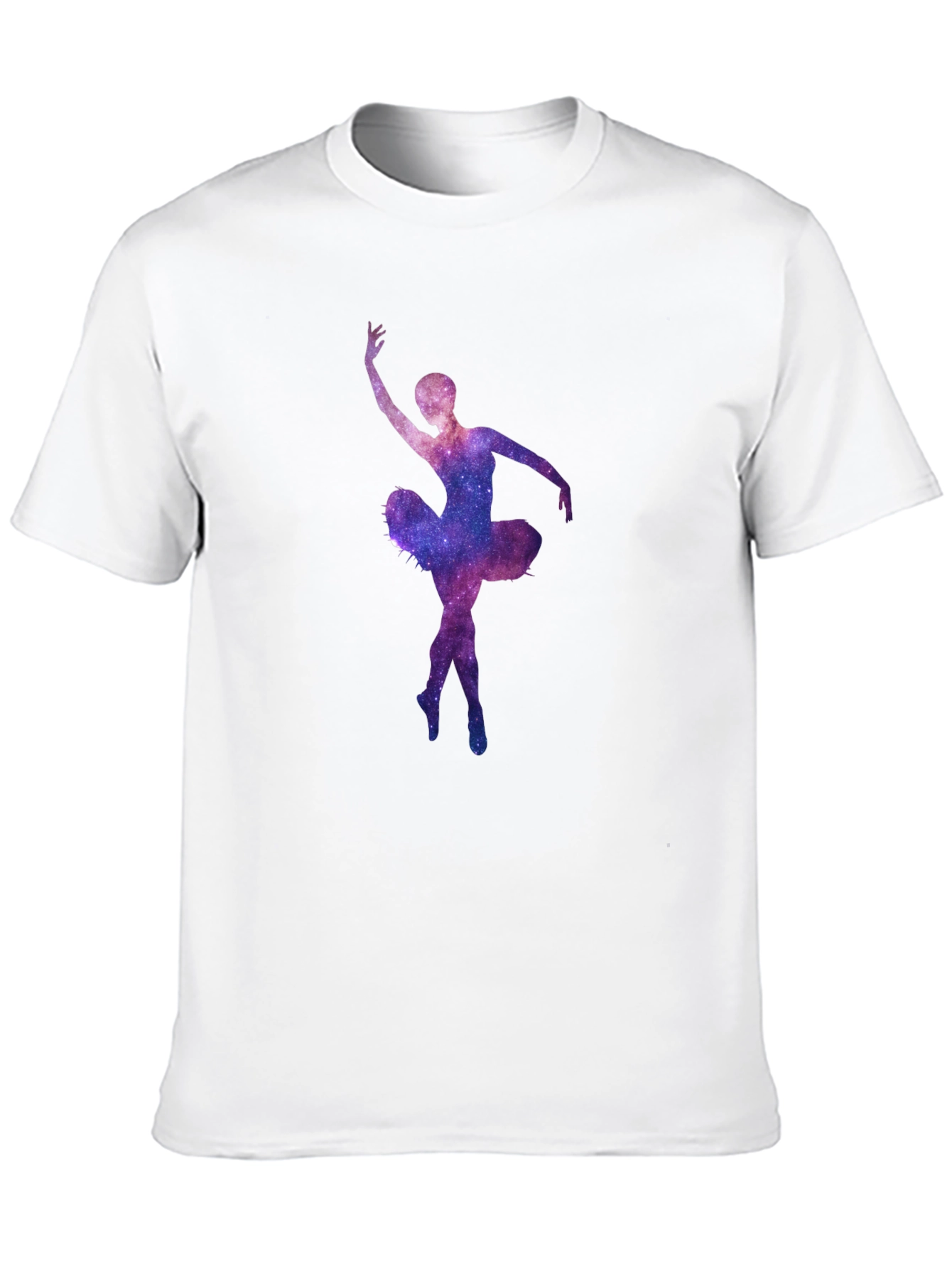 Galaxy Ballerina Black T-Shirt