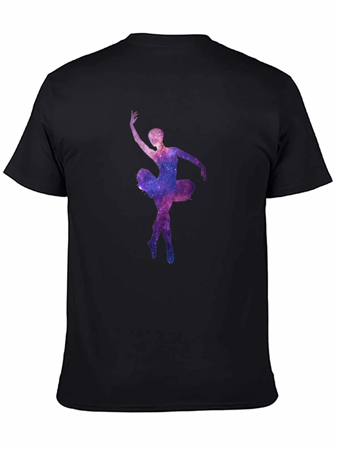 Galaxy Ballerina Black T-Shirt