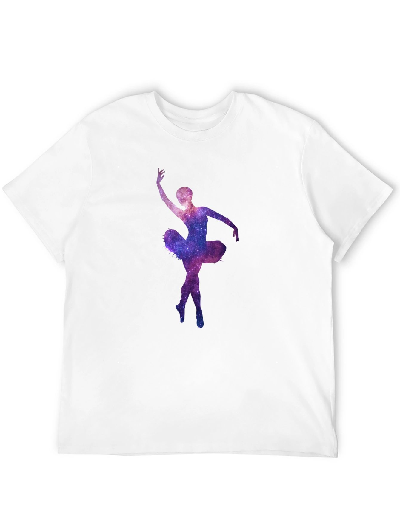 Galaxy Ballerina Black T-Shirt