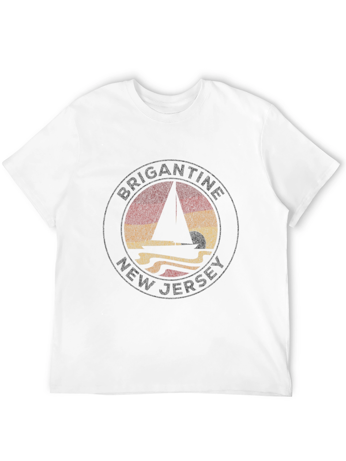 Brigantine New Jersey Sailboat T-Shirt