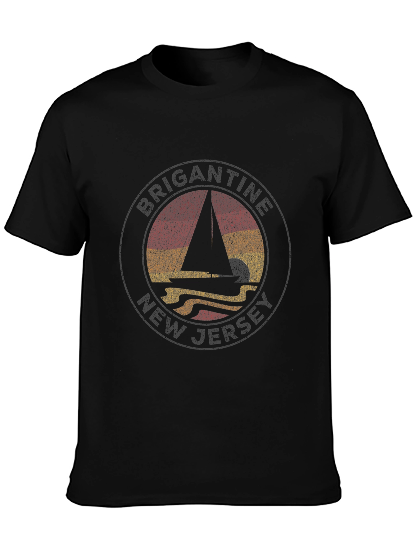 Brigantine New Jersey Sailboat T-Shirt