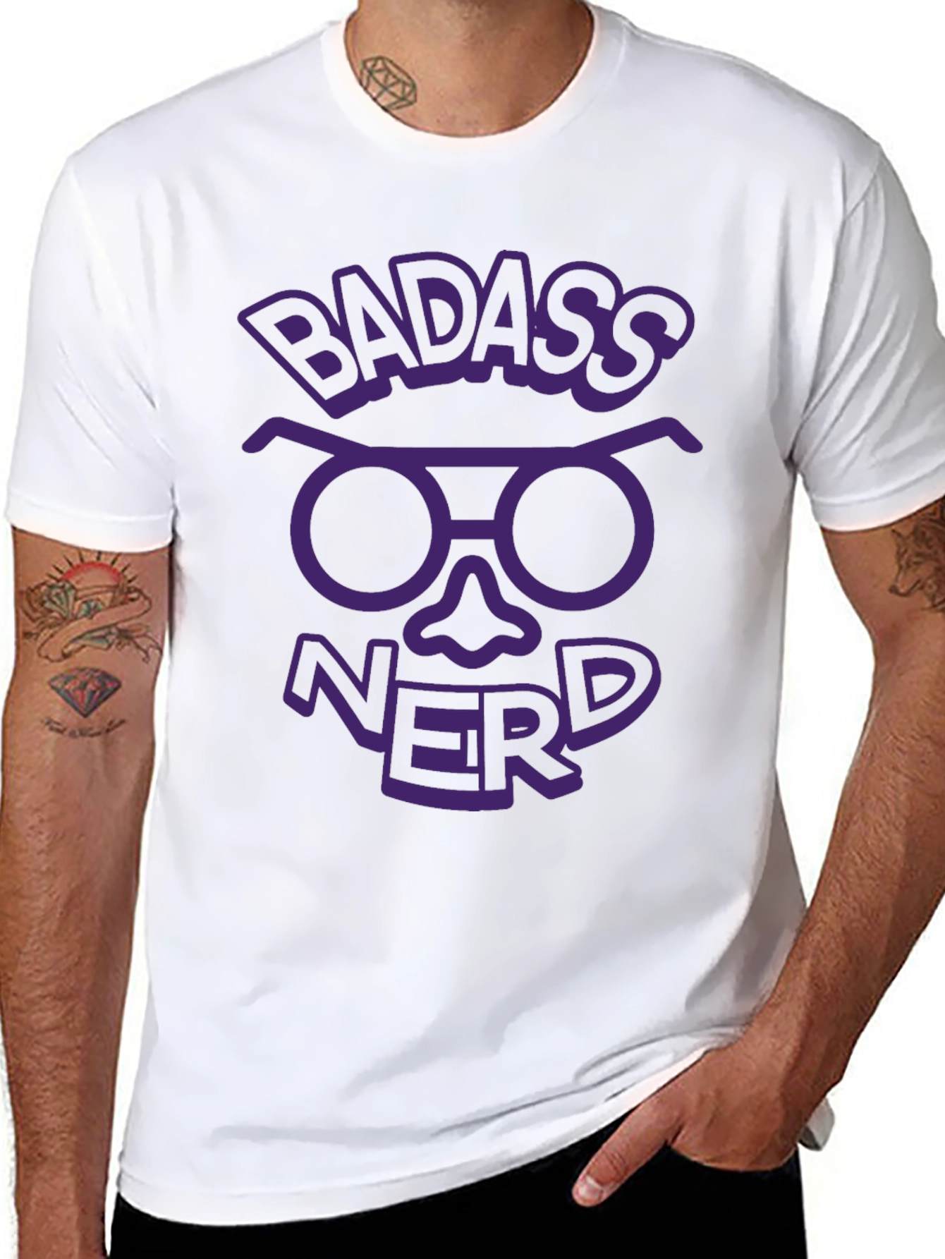 Badass Nerd Graphic Tee - Geek Chic