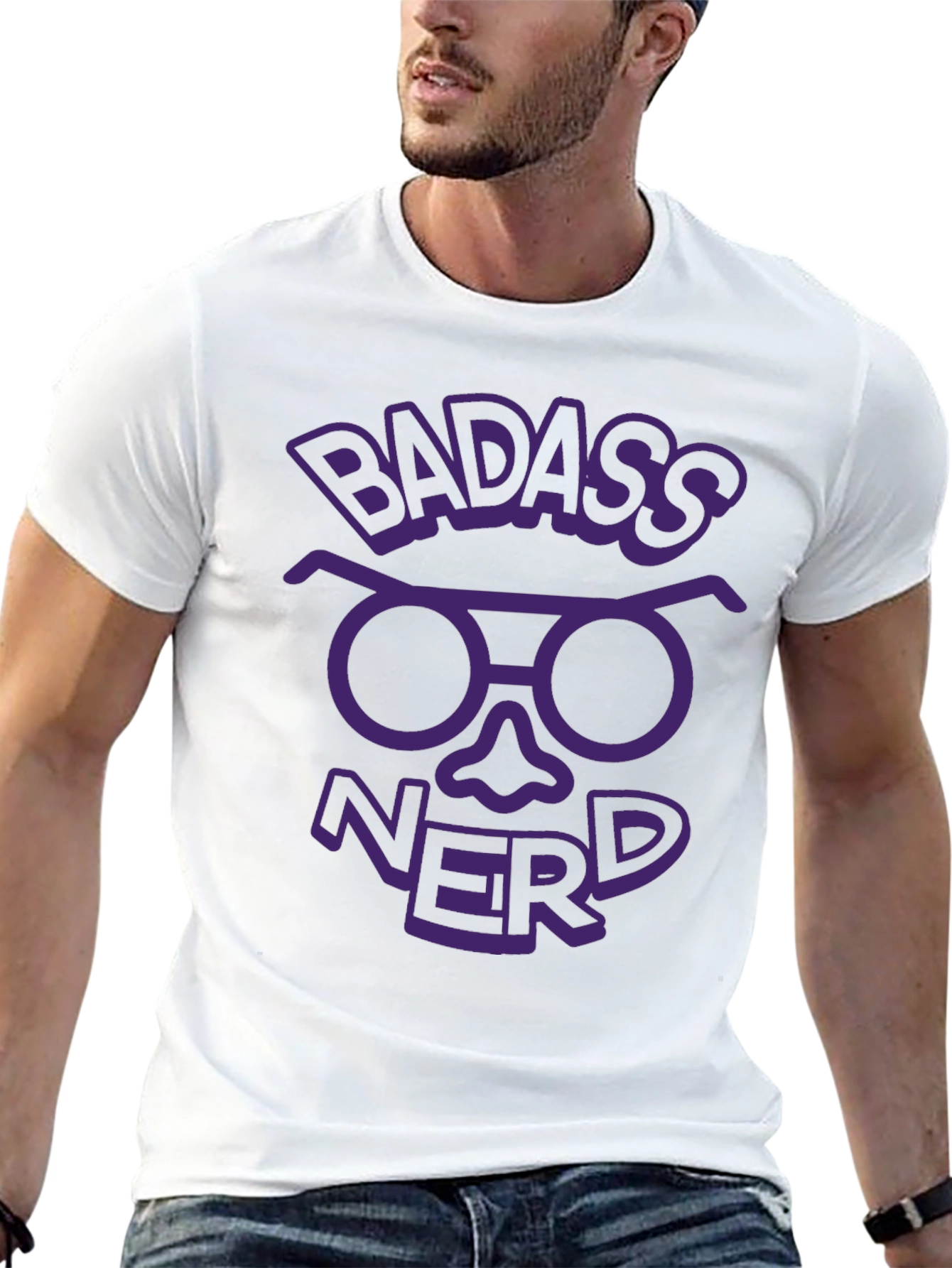 Badass Nerd Graphic Tee - Geek Chic