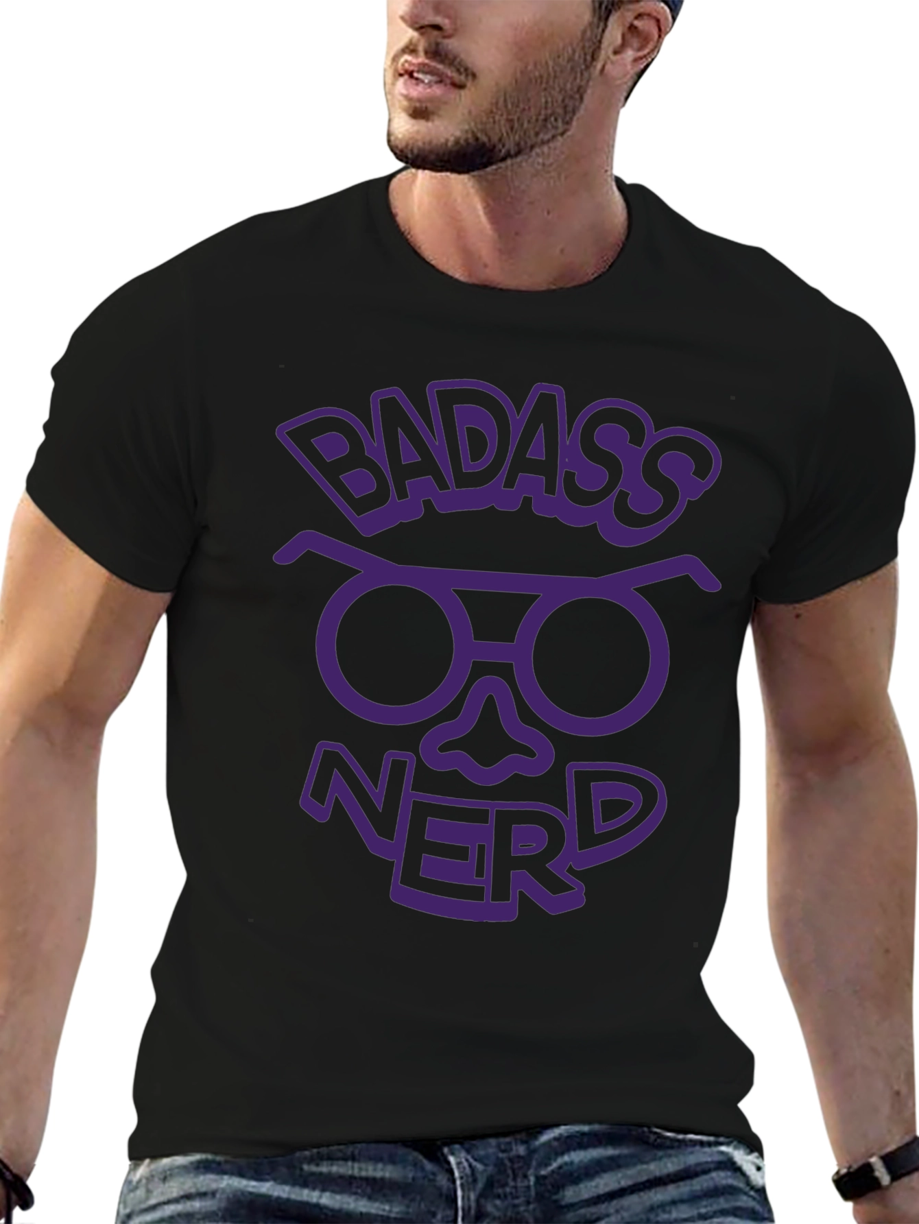 Badass Nerd Graphic Tee - Geek Chic