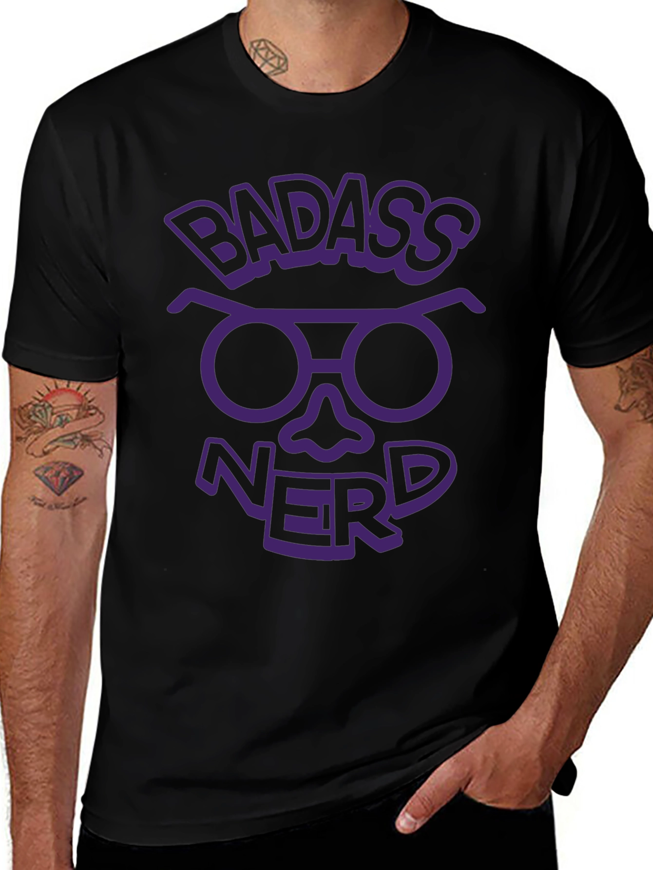 Badass Nerd Graphic Tee - Geek Chic