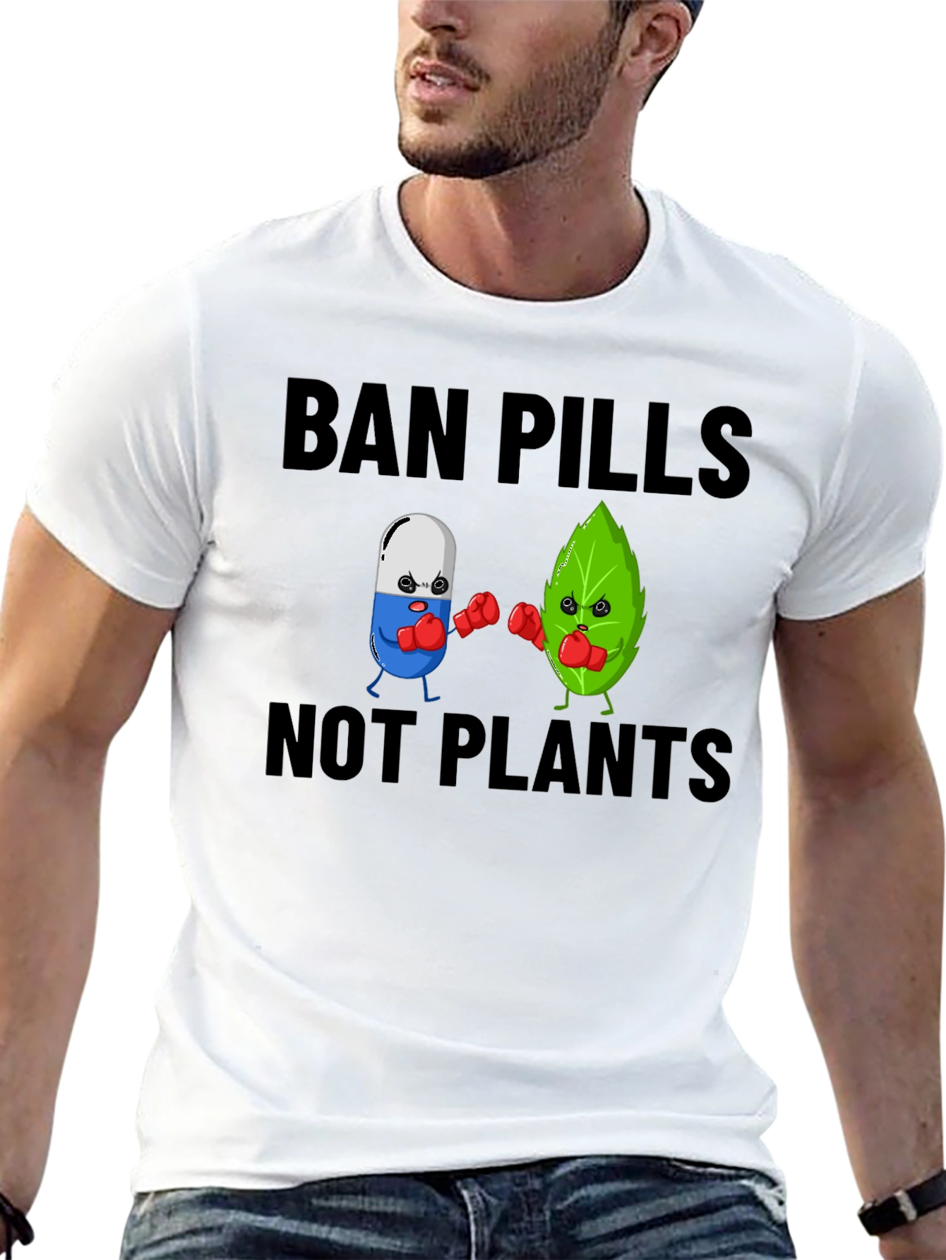 Ban Pills Not Plants Graphic T-Shirt