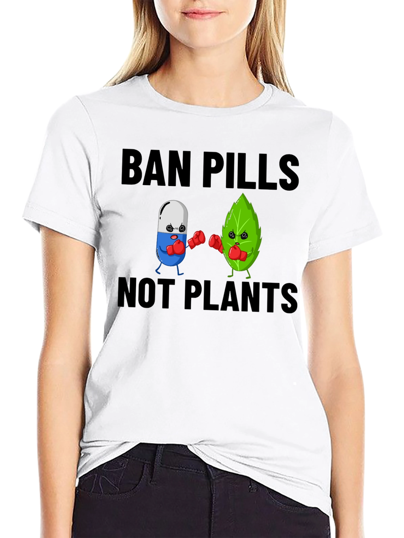 Ban Pills Not Plants Graphic T-Shirt