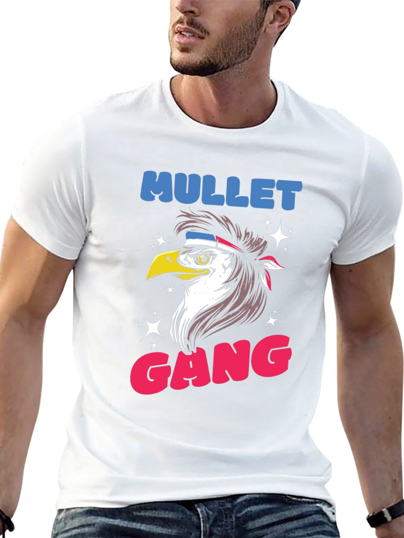 Mullet Gang Eagle Graphic Tee - Black