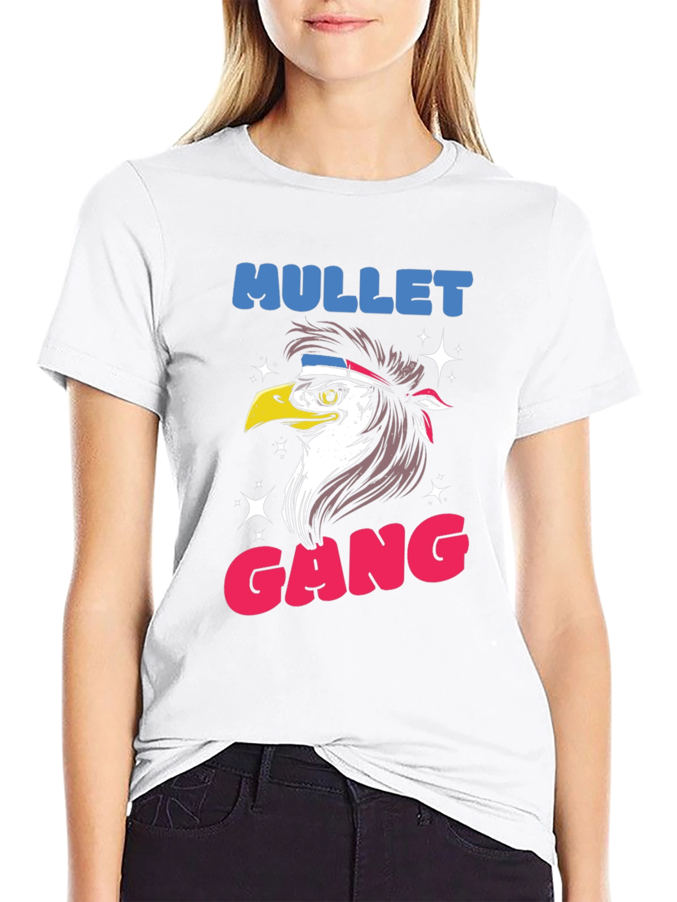 Mullet Gang Eagle Graphic Tee - Black
