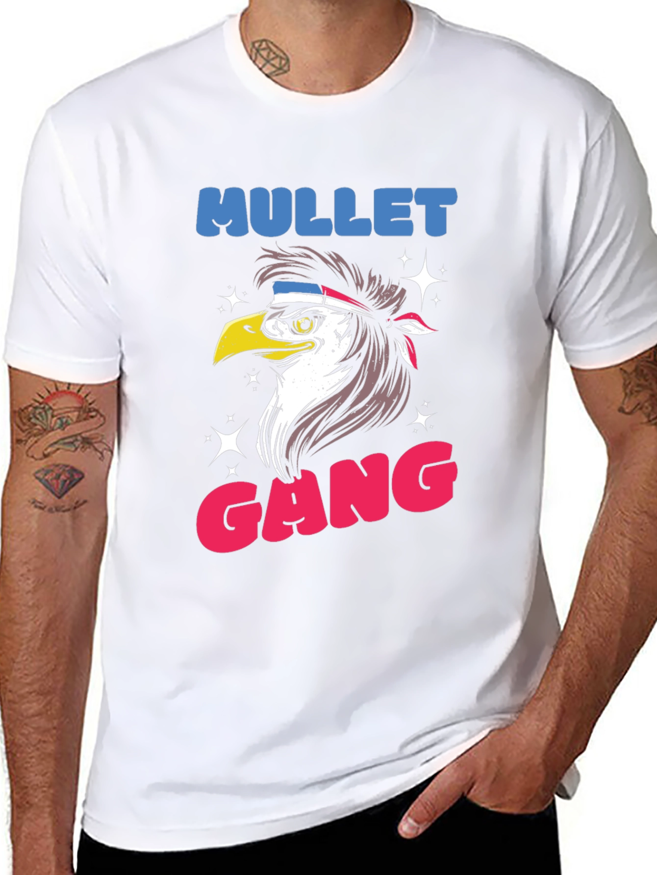 Mullet Gang Eagle Graphic Tee - Black
