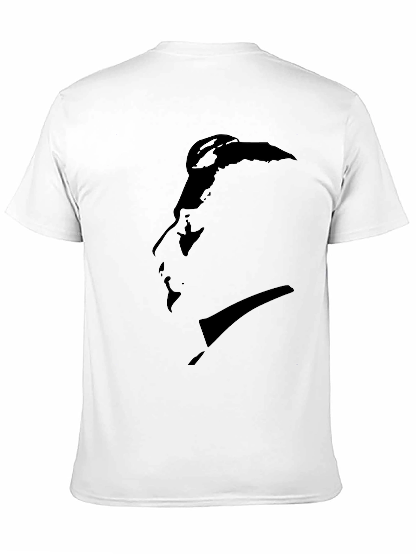 Minimalist Silhouette Graphic Black T-Shirt