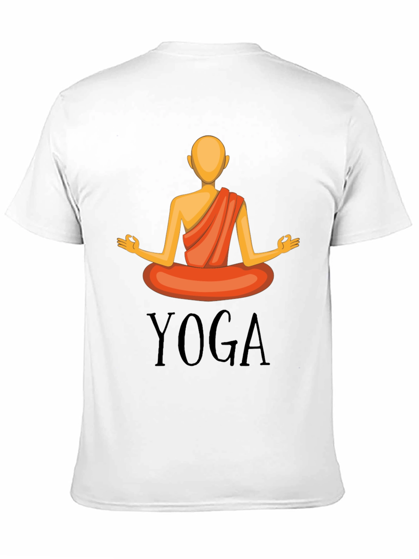Yoga Graphic T-Shirt - Meditating Figure Design