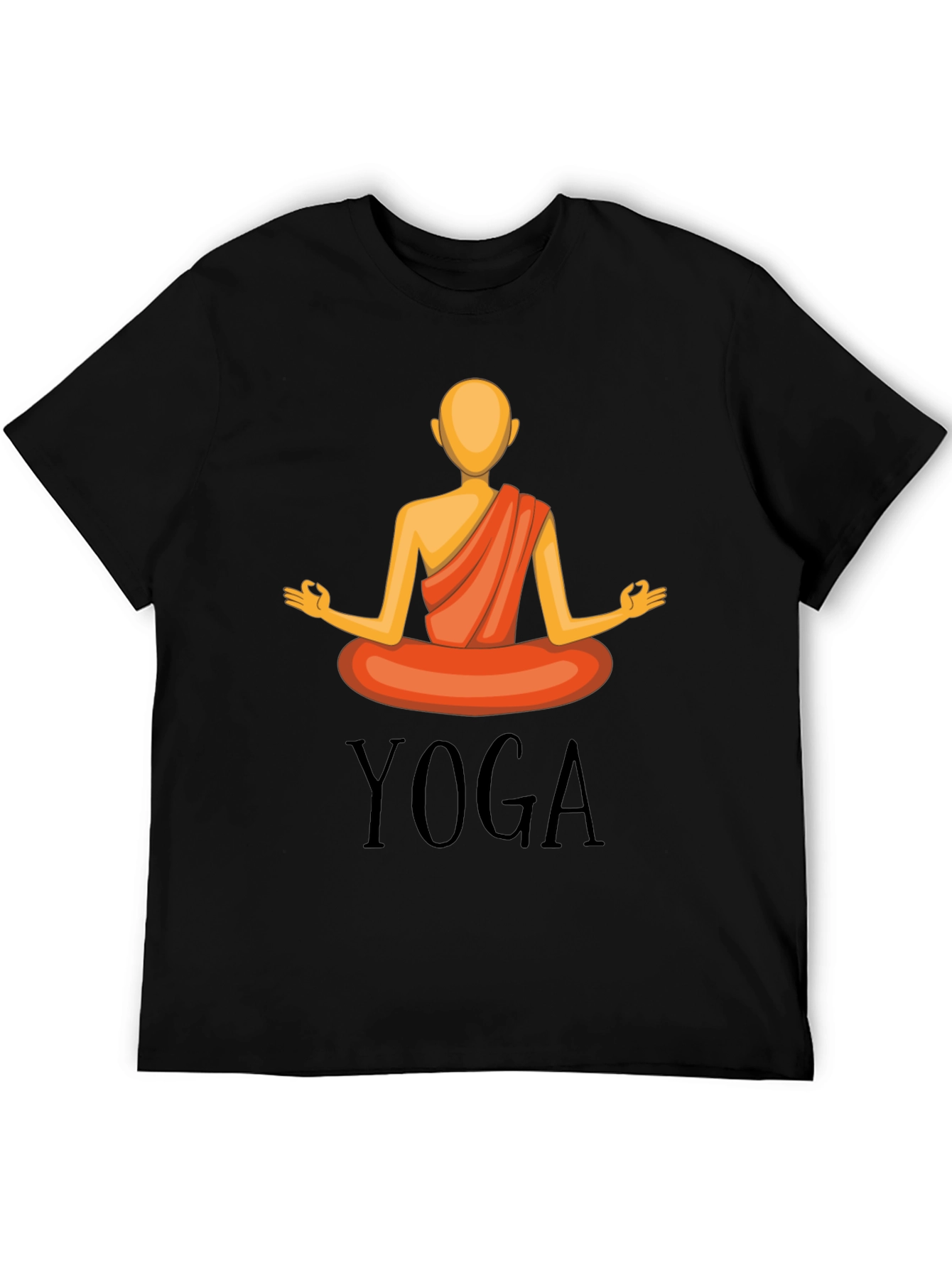 Yoga Graphic T-Shirt - Meditating Figure Design