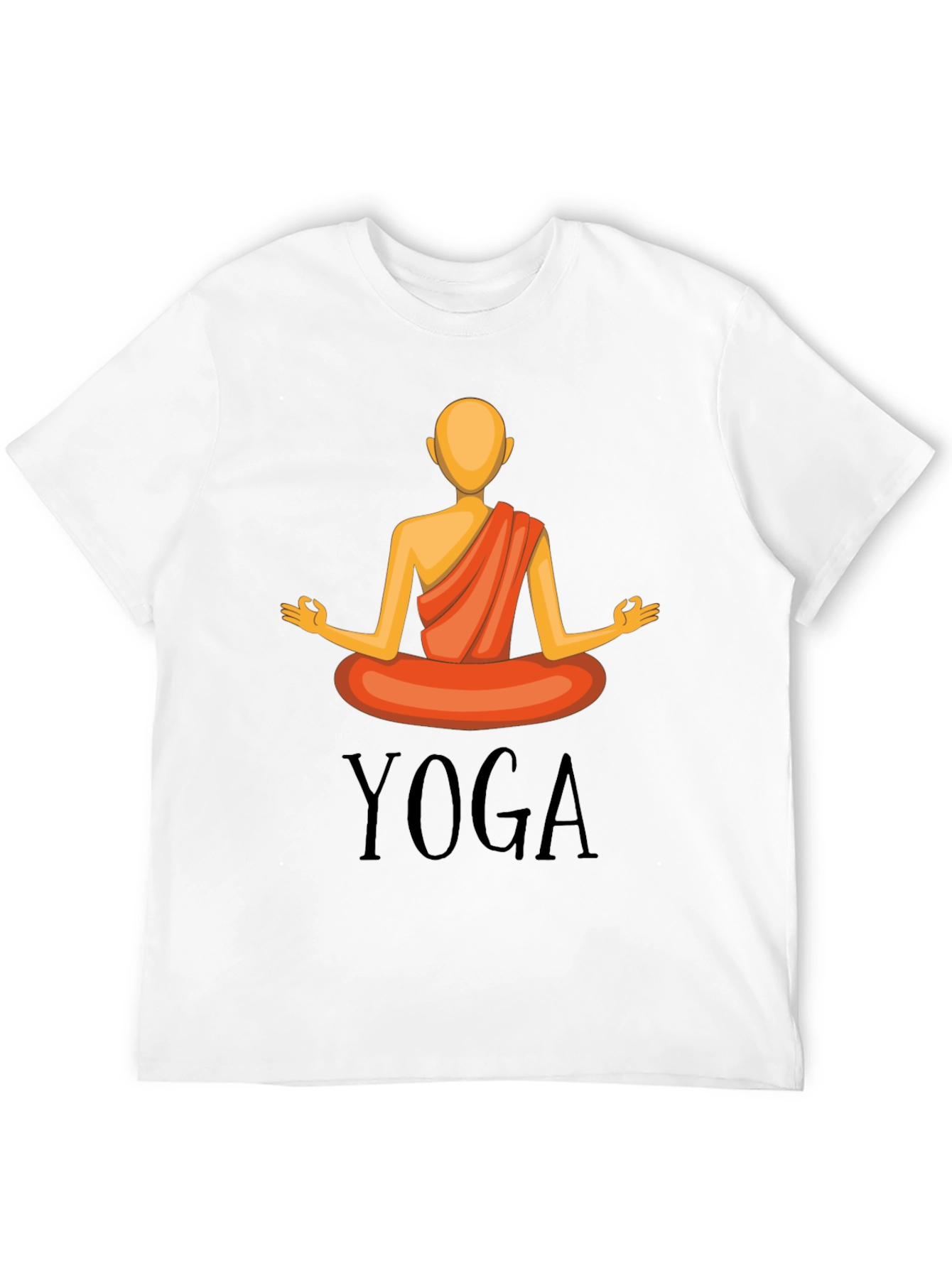 Yoga Graphic T-Shirt - Meditating Figure Design