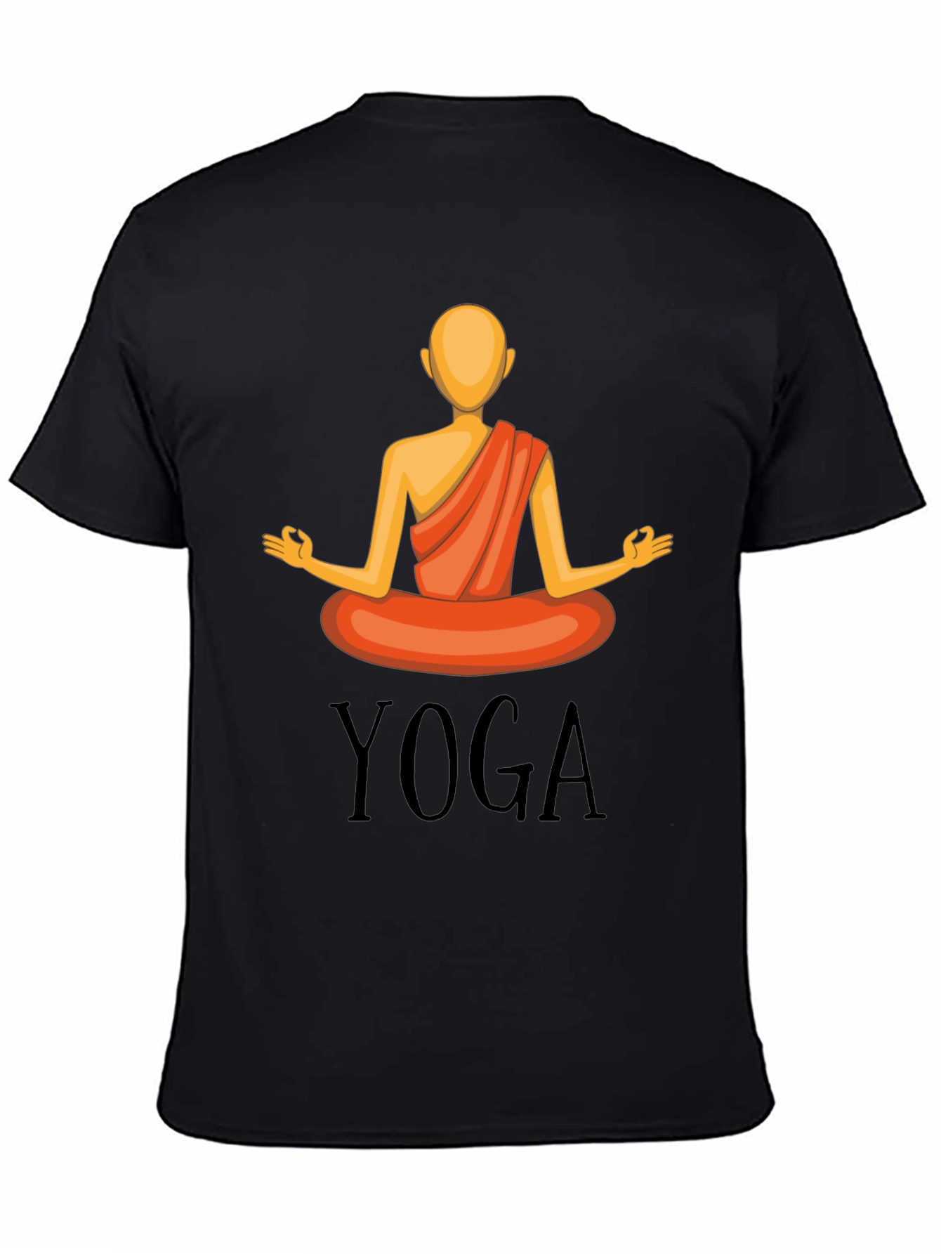 Yoga Graphic T-Shirt - Meditating Figure Design