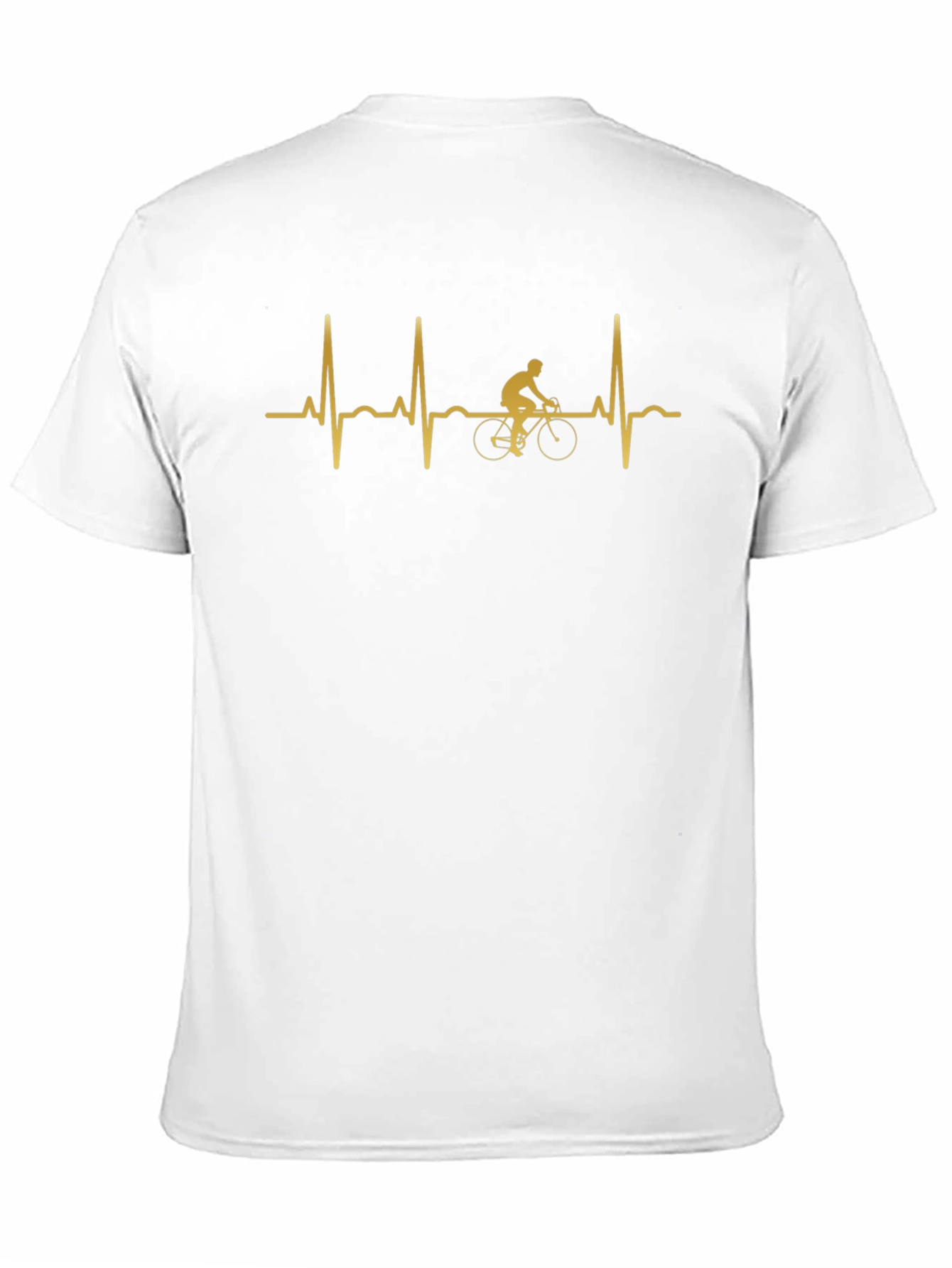 Cycling Heartbeat T-Shirt - Black