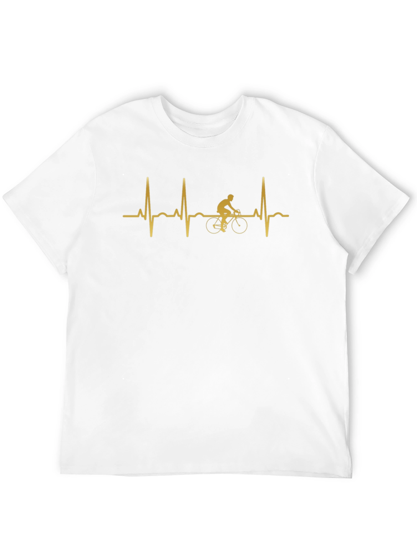 Cycling Heartbeat T-Shirt - Black